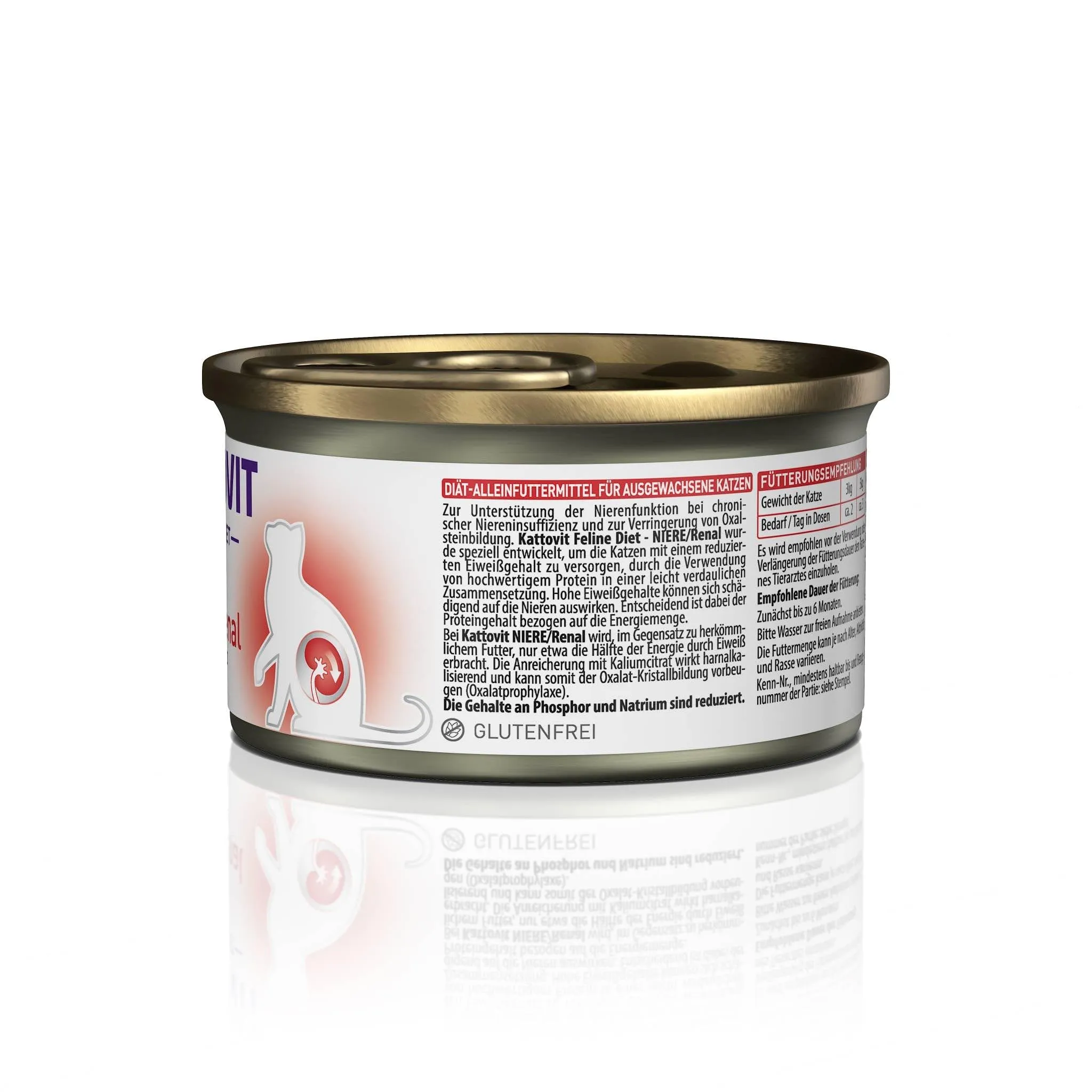 Kattovit Feline Diet Renal Lamb Wet Cat Food, 85g - immagine 5