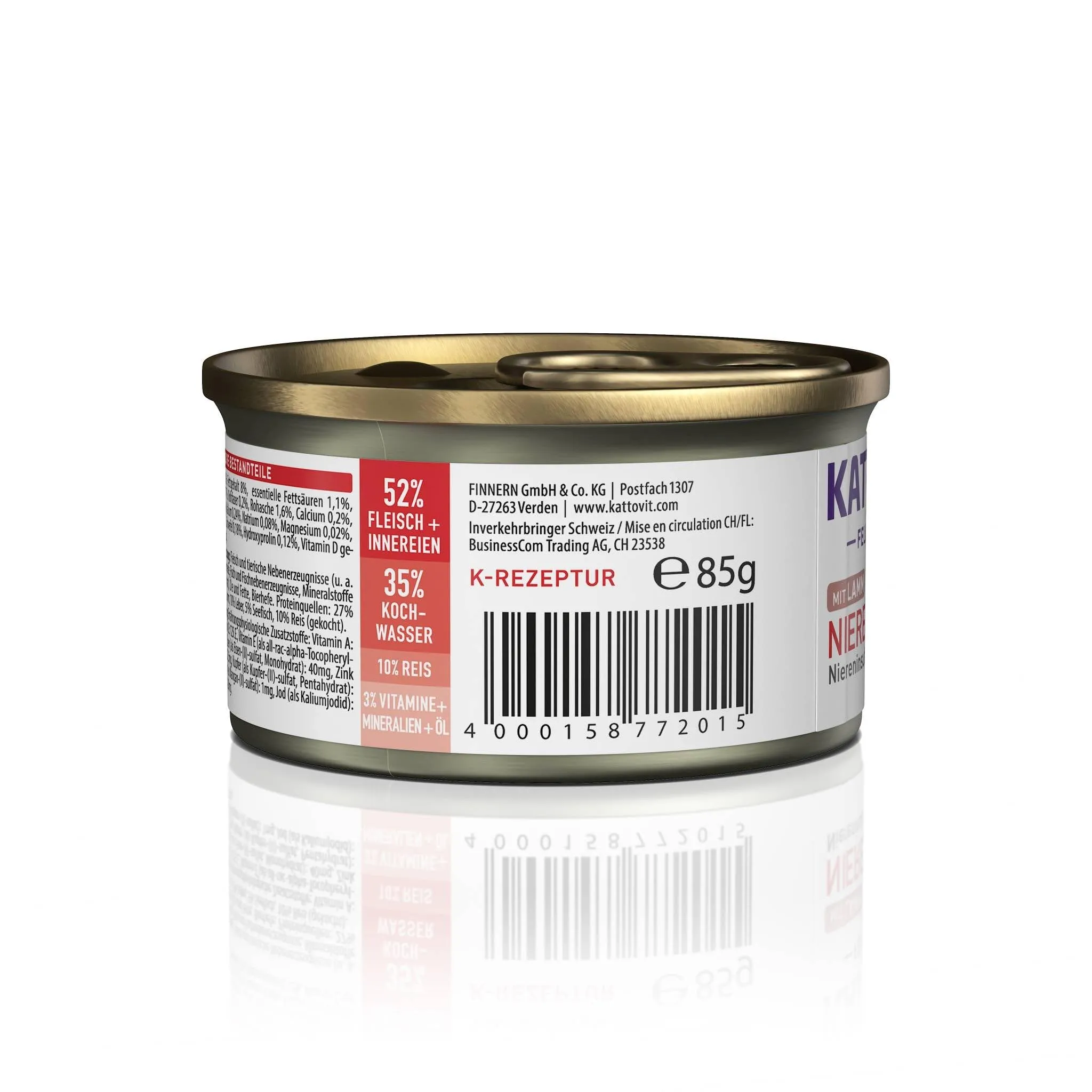 Kattovit Feline Diet Renal Lamb Wet Cat Food, 85g - immagine 6