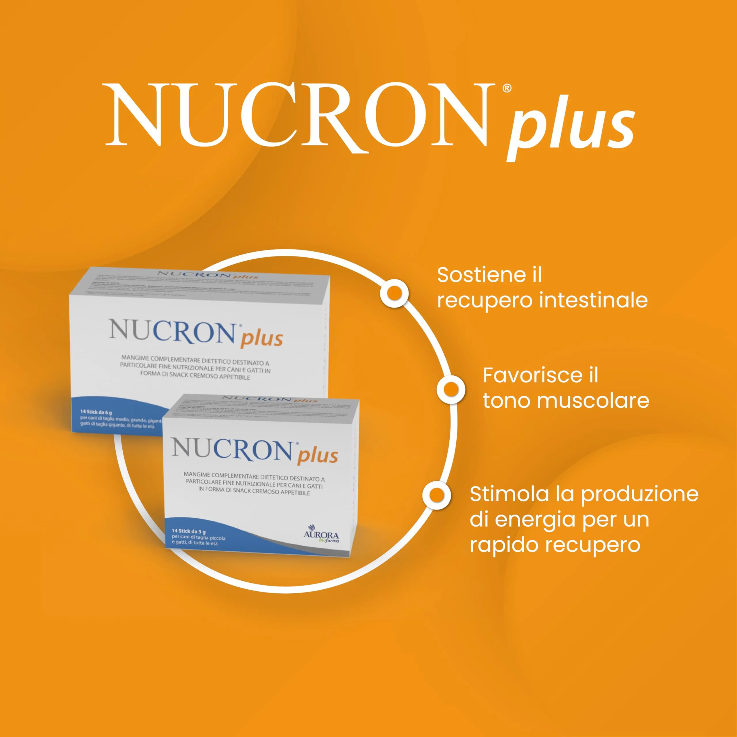 Aurora Biofarma Nucron Plus Mangime Complementare per Gatti e Cani Piccoli, 14 Stick da 3g - immagine 4