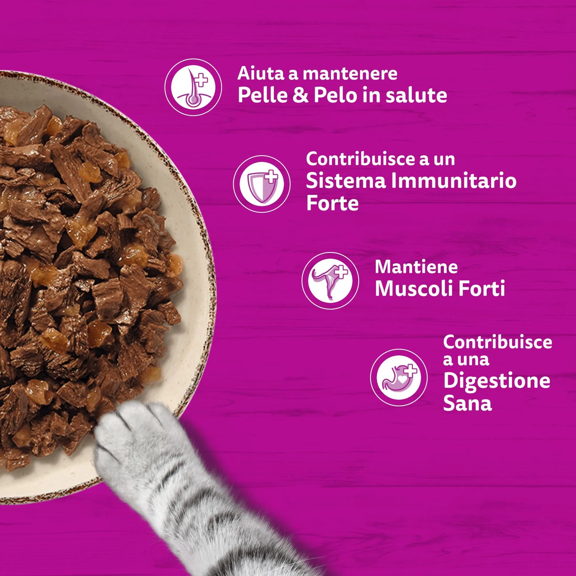 Whiskas Pure Delight Succulenti Straccetti per Gatti Adulti (1+ Anni), 52 Bustine da 85 g - immagine 5