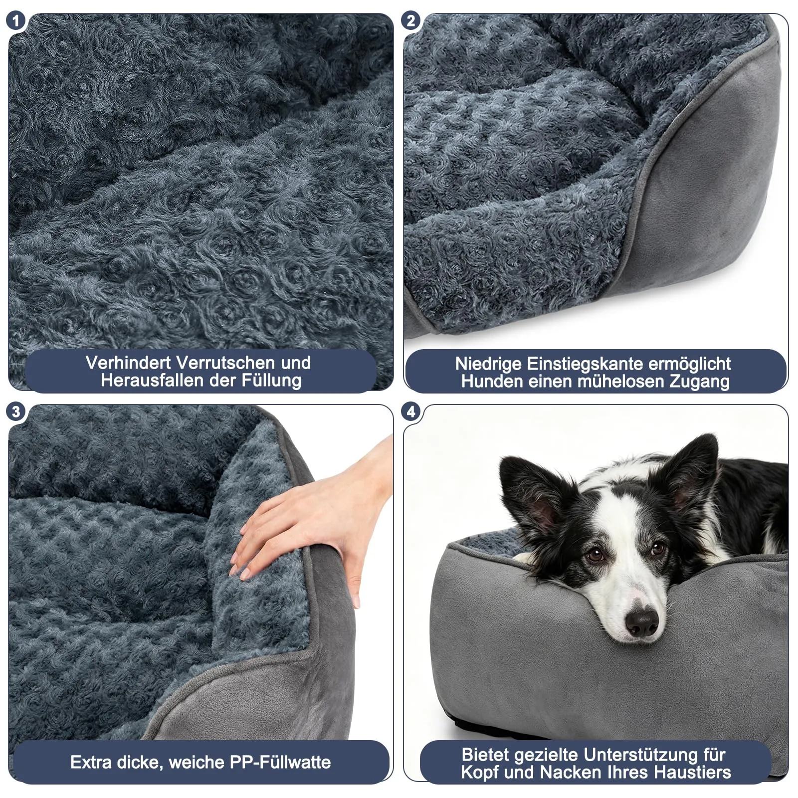 JOEJOY Cuccia Cane Interno Lavabile, 51x48x15cm - immagine 5