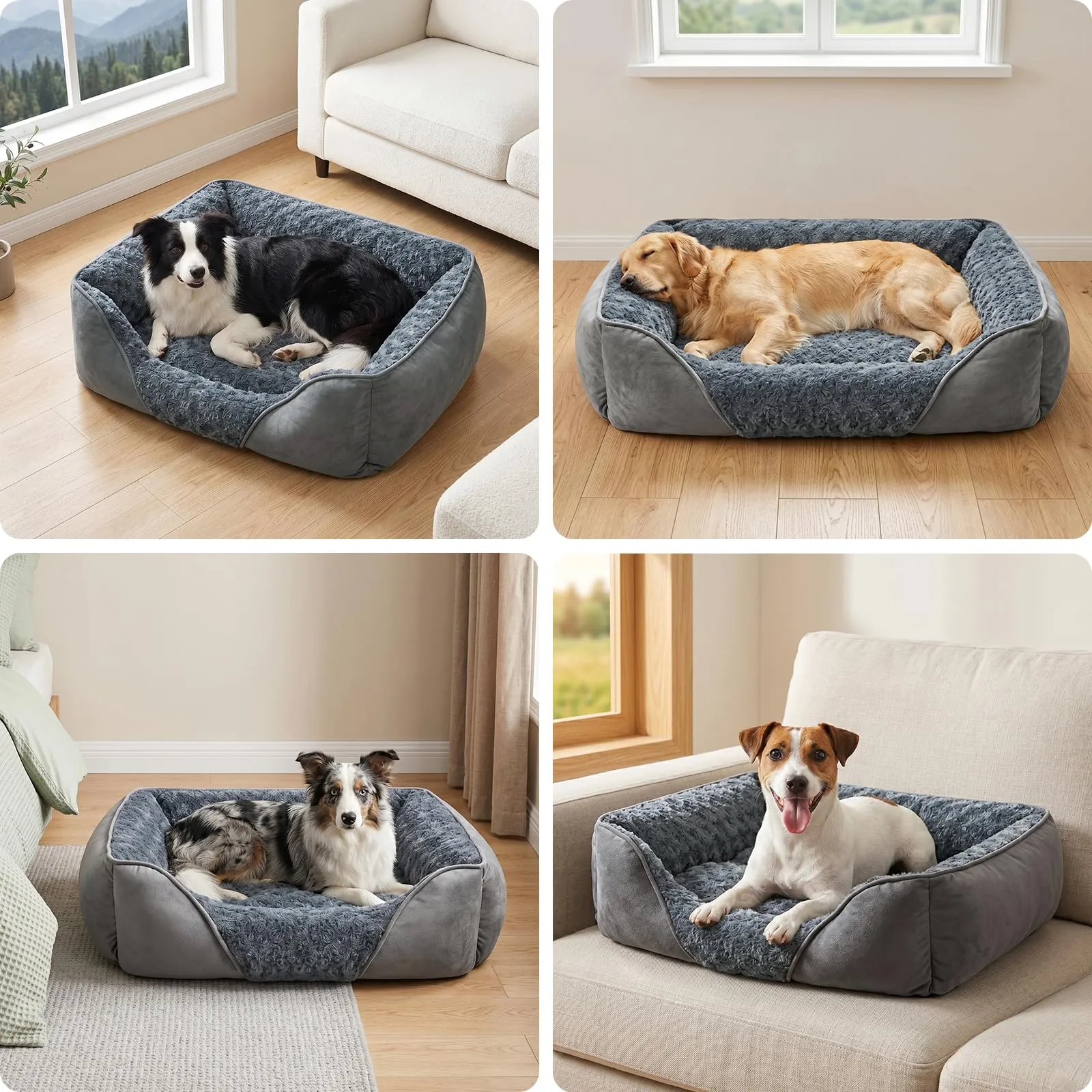 JOEJOY Cuccia Cane Interno Lavabile, 76x61x23cm - immagine 2