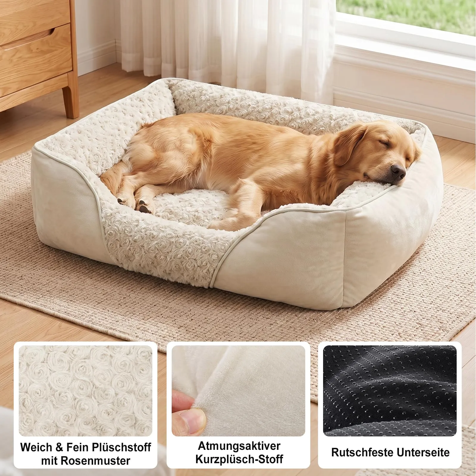 JOEJOY Cuccia Cane Interno Lavabile, 63x53x20cm - immagine 3