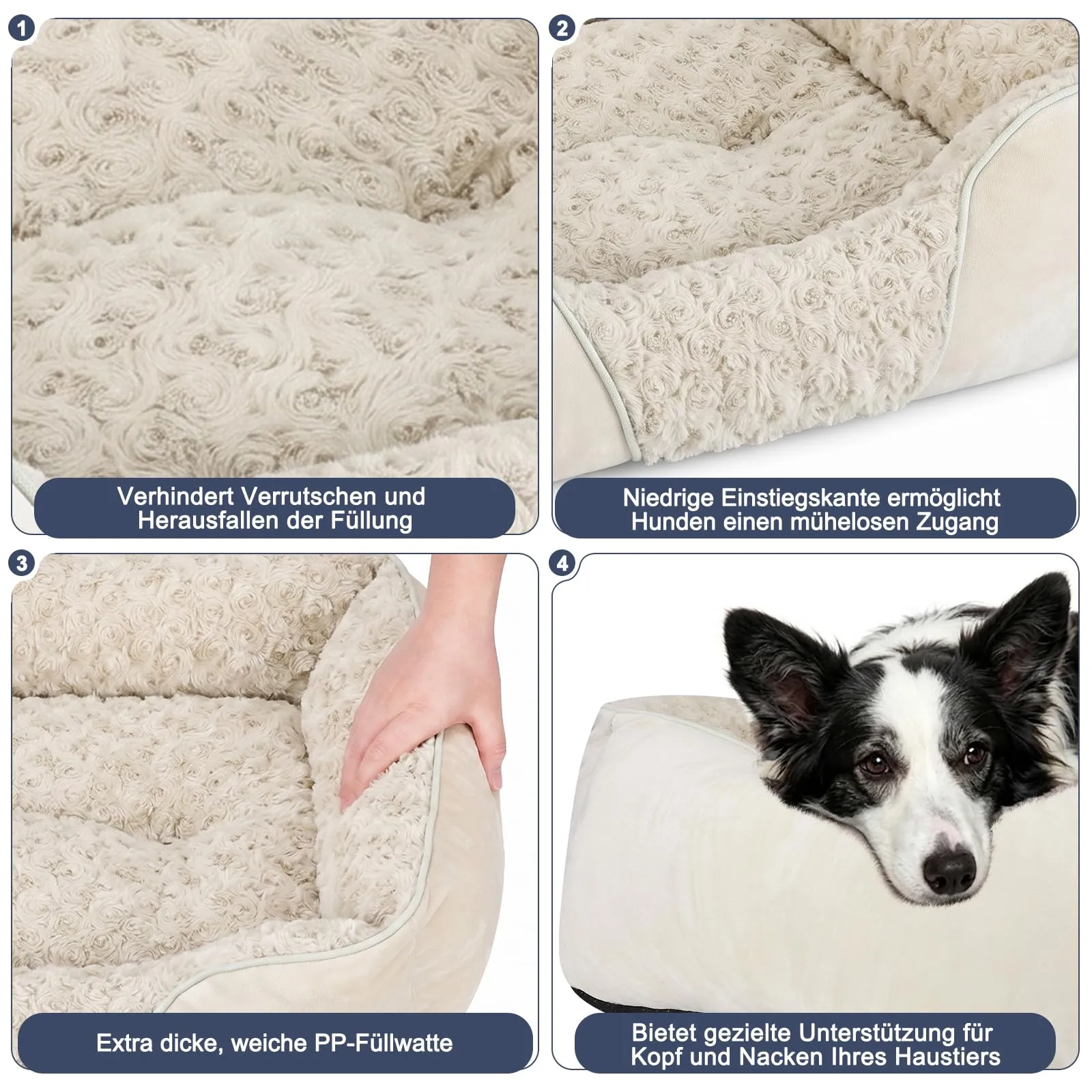 JOEJOY Cuccia Cane Interno Lavabile, 63x53x20cm - immagine 5