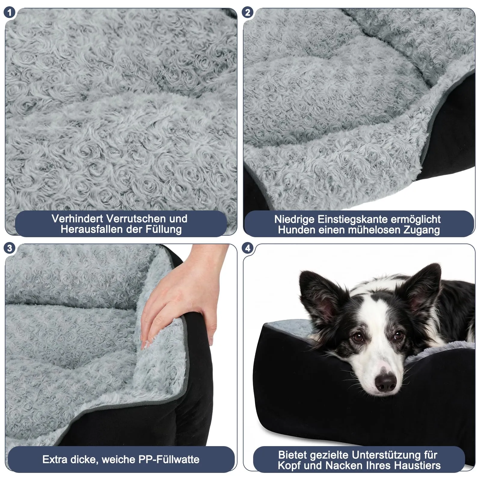 JOEJOY Cuccia Cane Interno Lavabile, 76x61x23cm - immagine 5