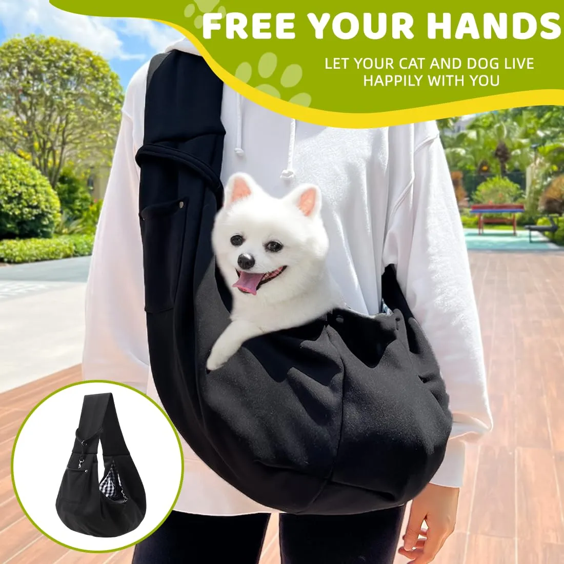 LAKPYN Borsa da Viaggio per Cani e Gatti fino a 7.5 kg, Regolabile - immagine 5