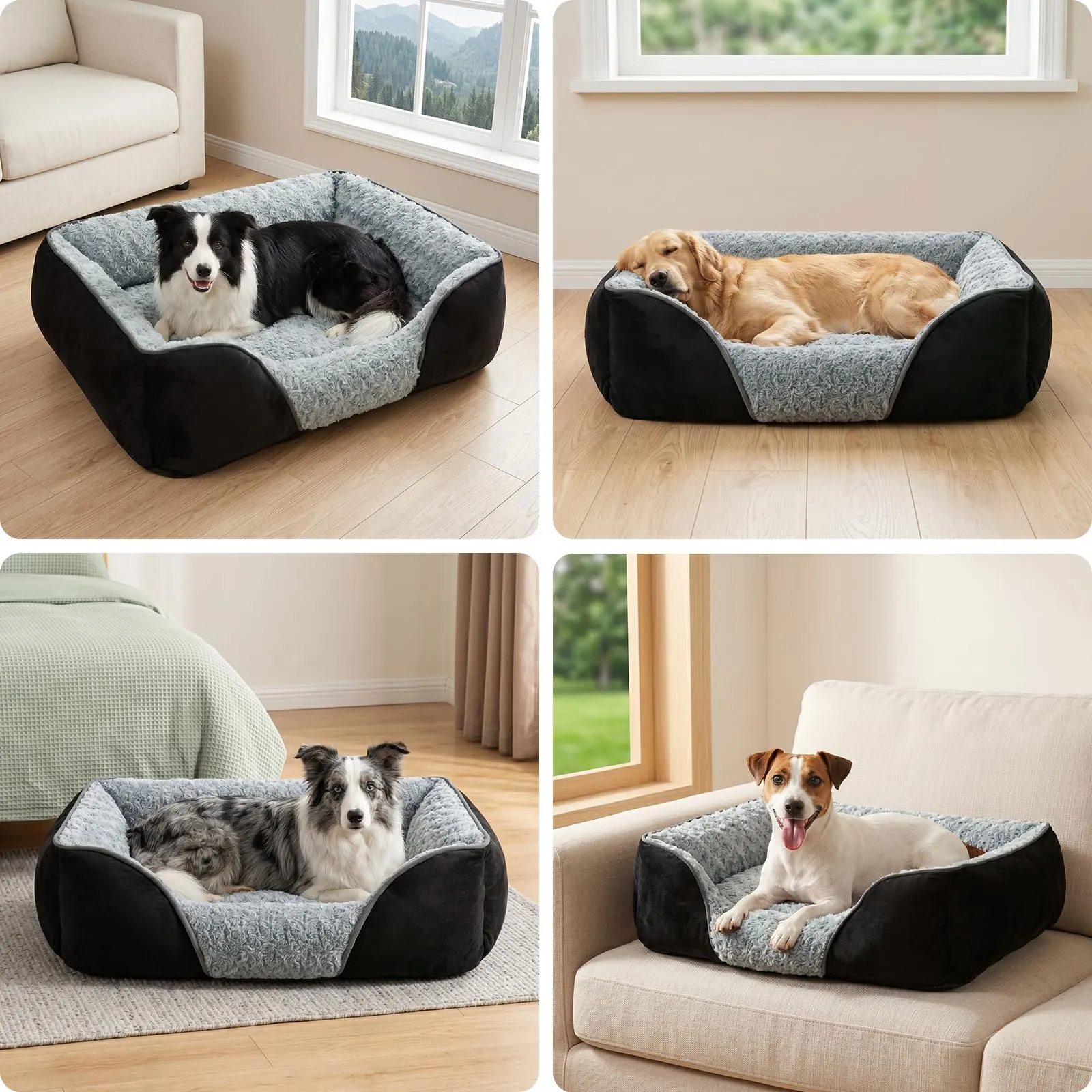 JOEJOY Cuccia Cane Interno XXL Lavabile 106x80x23cm - immagine 3