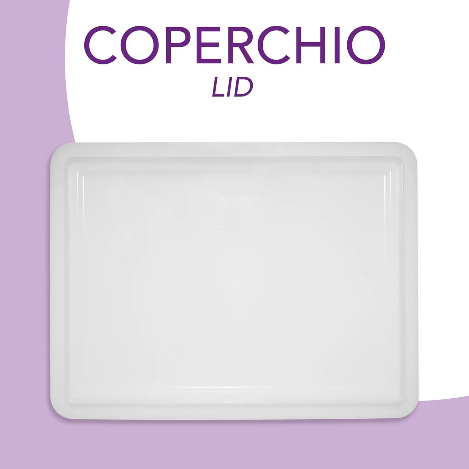 LUNEDA Set 2 Cassette Lievitazione con 1 Coperchio 40 x 30 cm, Contenitore per Impasto Pizza e Pane in Polietilene, 12 L - immagine 6