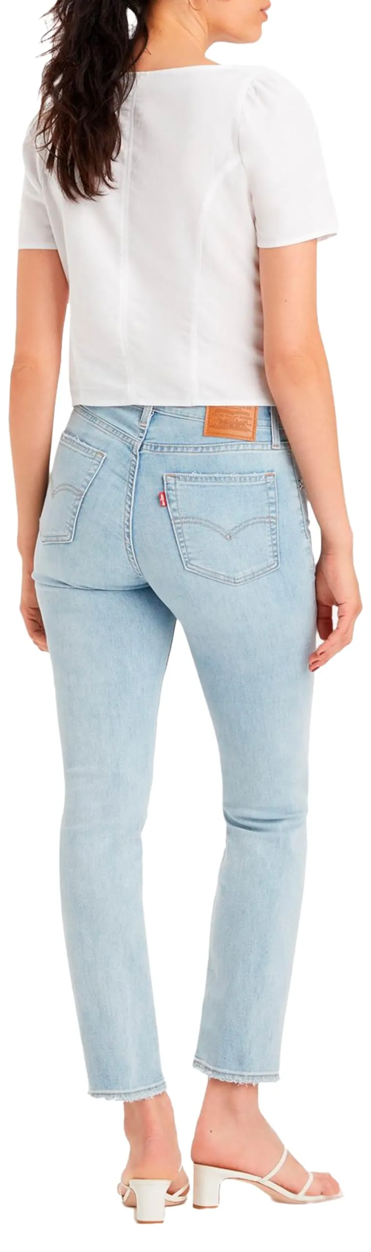 Levi's 724 High Rise Straight Jeans Donna - Cool Bright in Blue, 31W / 30L - immagine 2