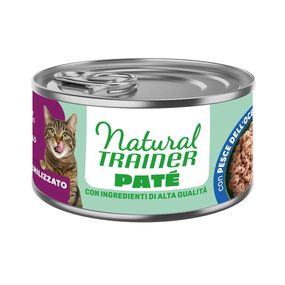 Trainer Natural Sterilized Paté di Pesce dell'Oceano per gatti adulti - 18 x 85g - immagine 2