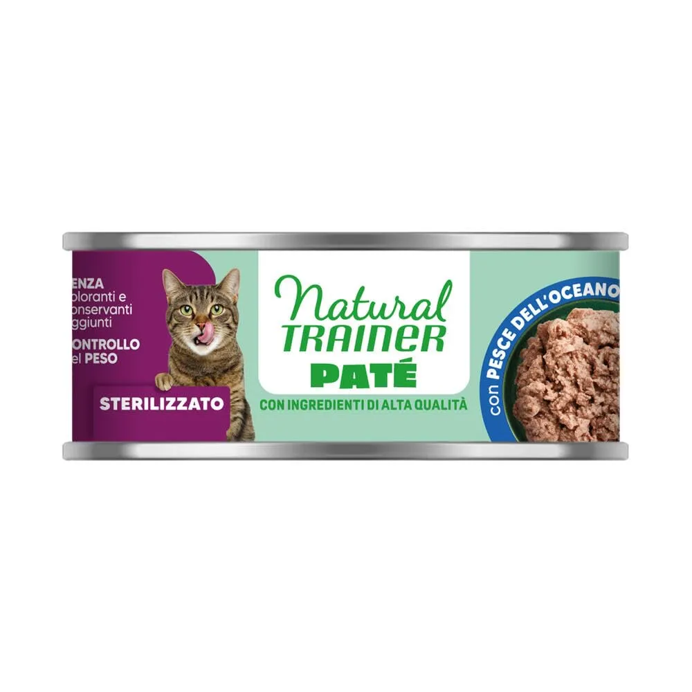 Trainer Natural Sterilized Paté di Pesce dell'Oceano per gatti adulti - 18 x 85g - immagine 3