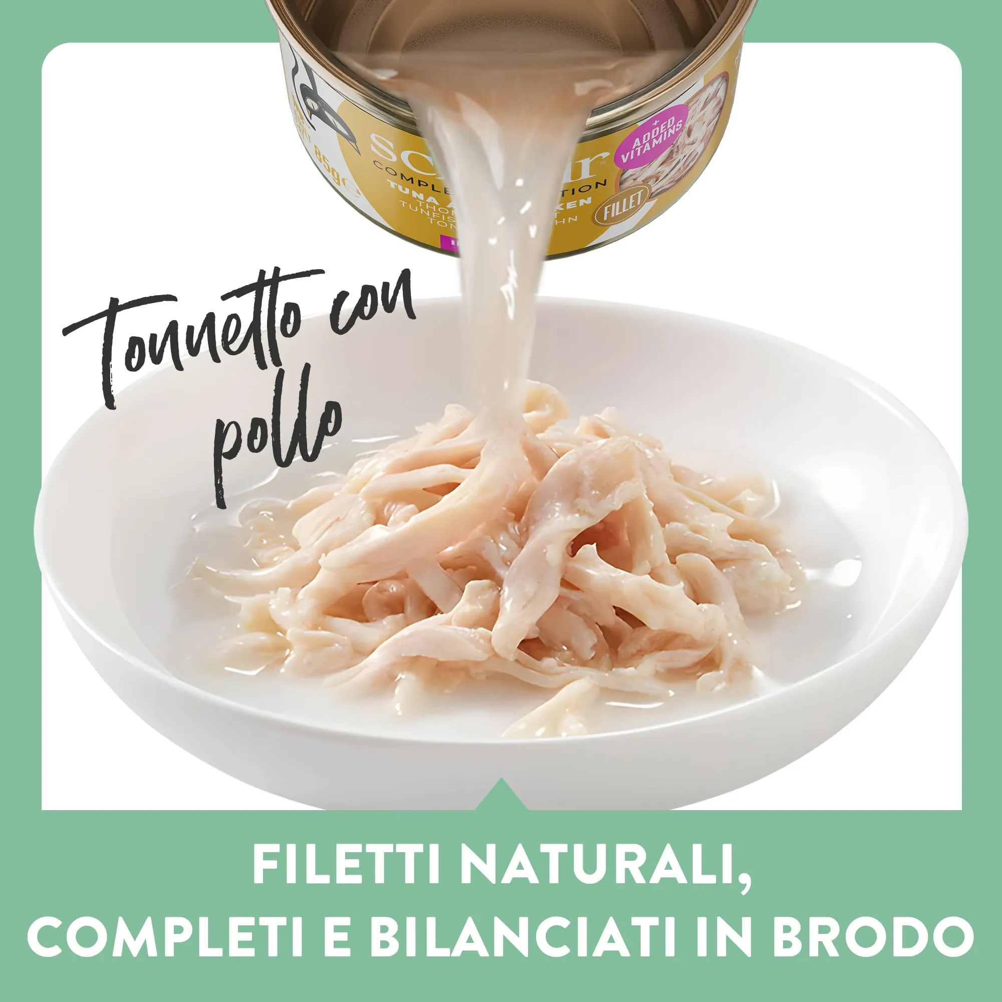 Schesir Tonnetto con Pollo in Brodo, Alimento Umido Completo per Gatti, 12 x 85g - immagine 4