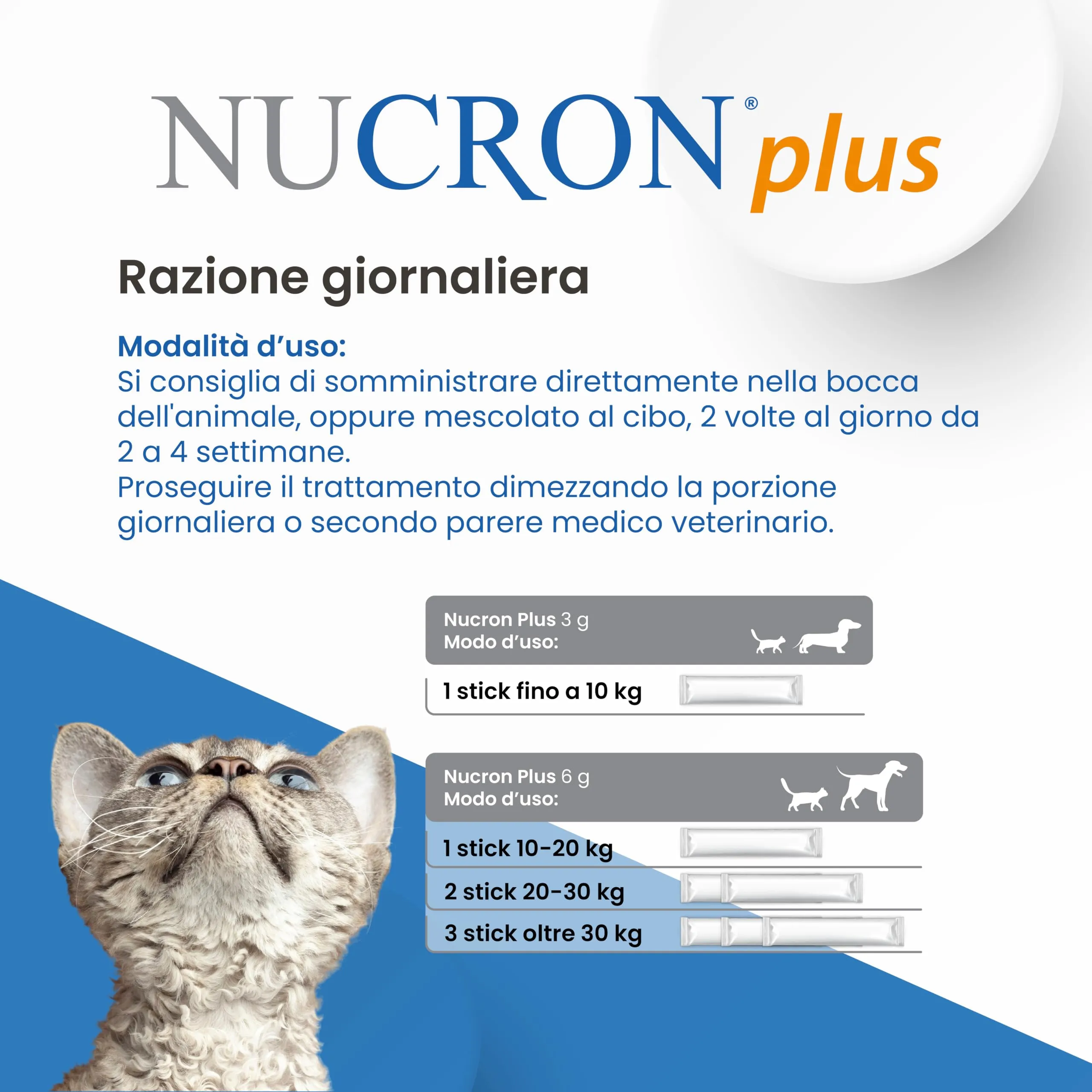 Aurora Biofarma Nucron Plus Mangime Complementare per Gatti e Cani Piccoli, 14 Stick da 6g - immagine 6