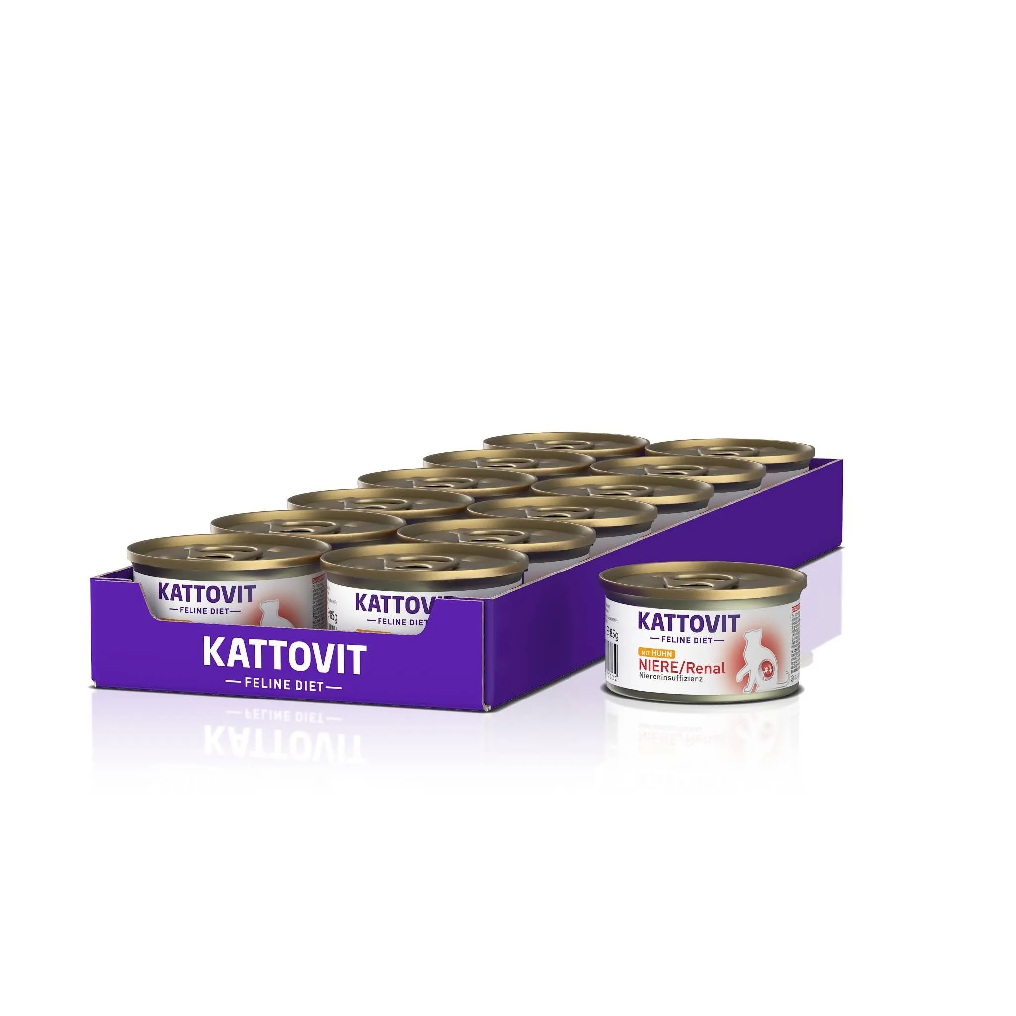 Kattovit Feline Dieta Renale Pollo, 85 g - 12 pezzi - immagine 1