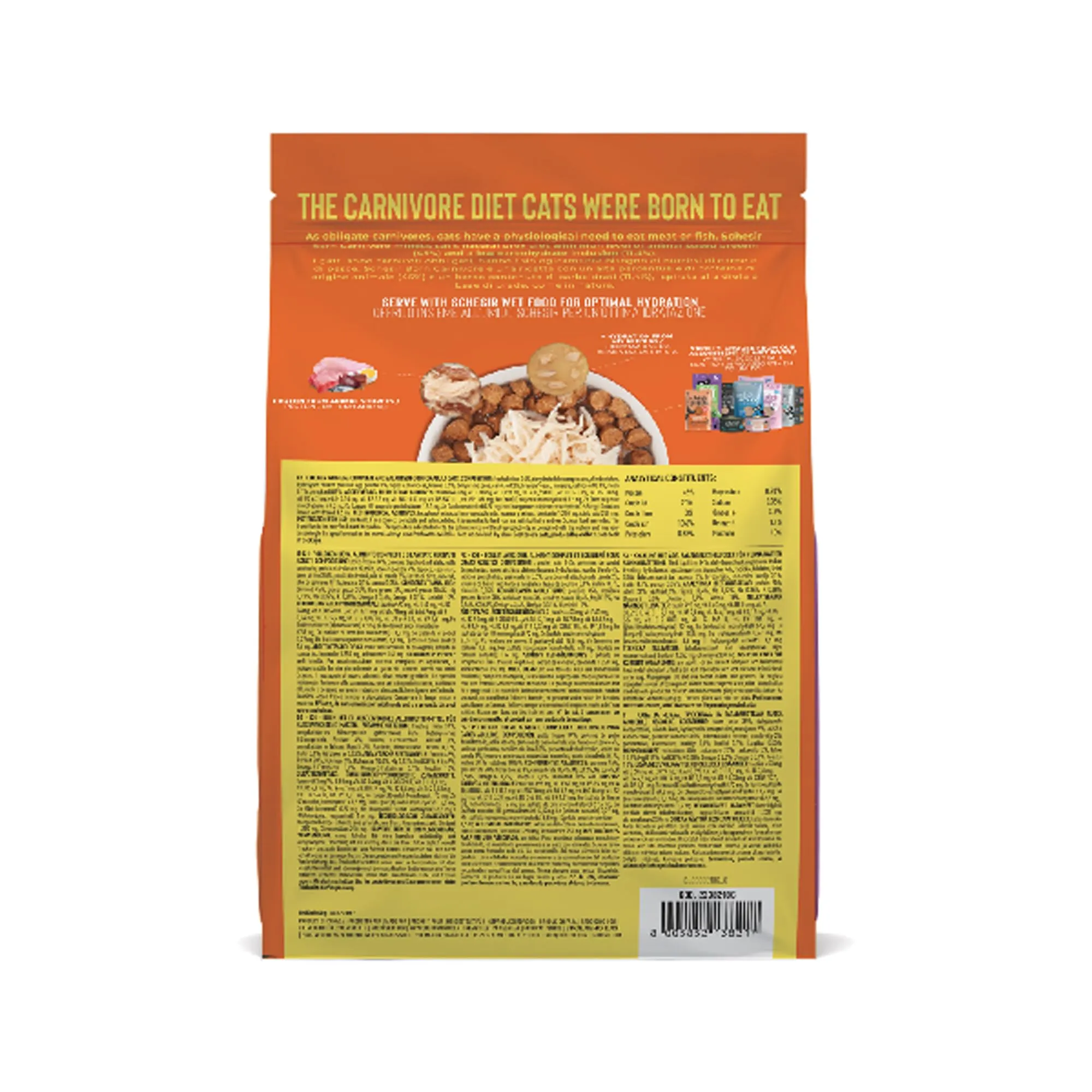 Schesir Born Carnivore Pollo e Uovo, Crocchette per Gatti Adulti, 1,25kg - immagine 3