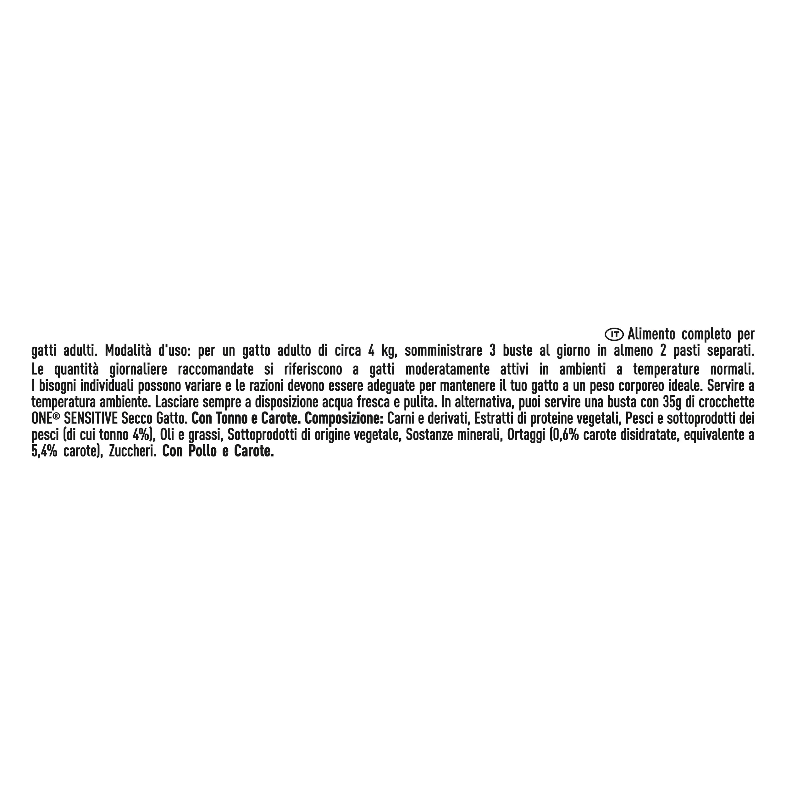 Purina ONE Sensitive Cibo Umido per Gatti Adulti, 60 Bustine da 85g - immagine 7