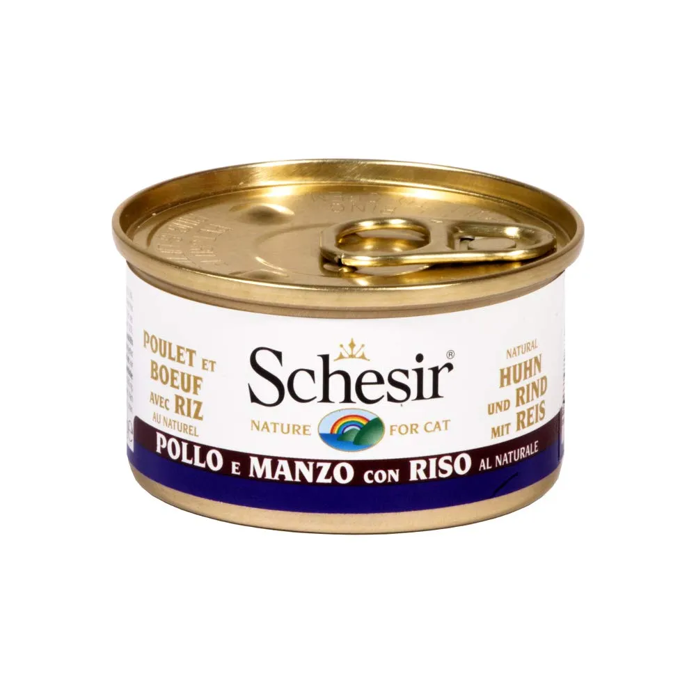 Schesir Pollo Manzo Riso 85g (Confezione da 24) - immagine 1