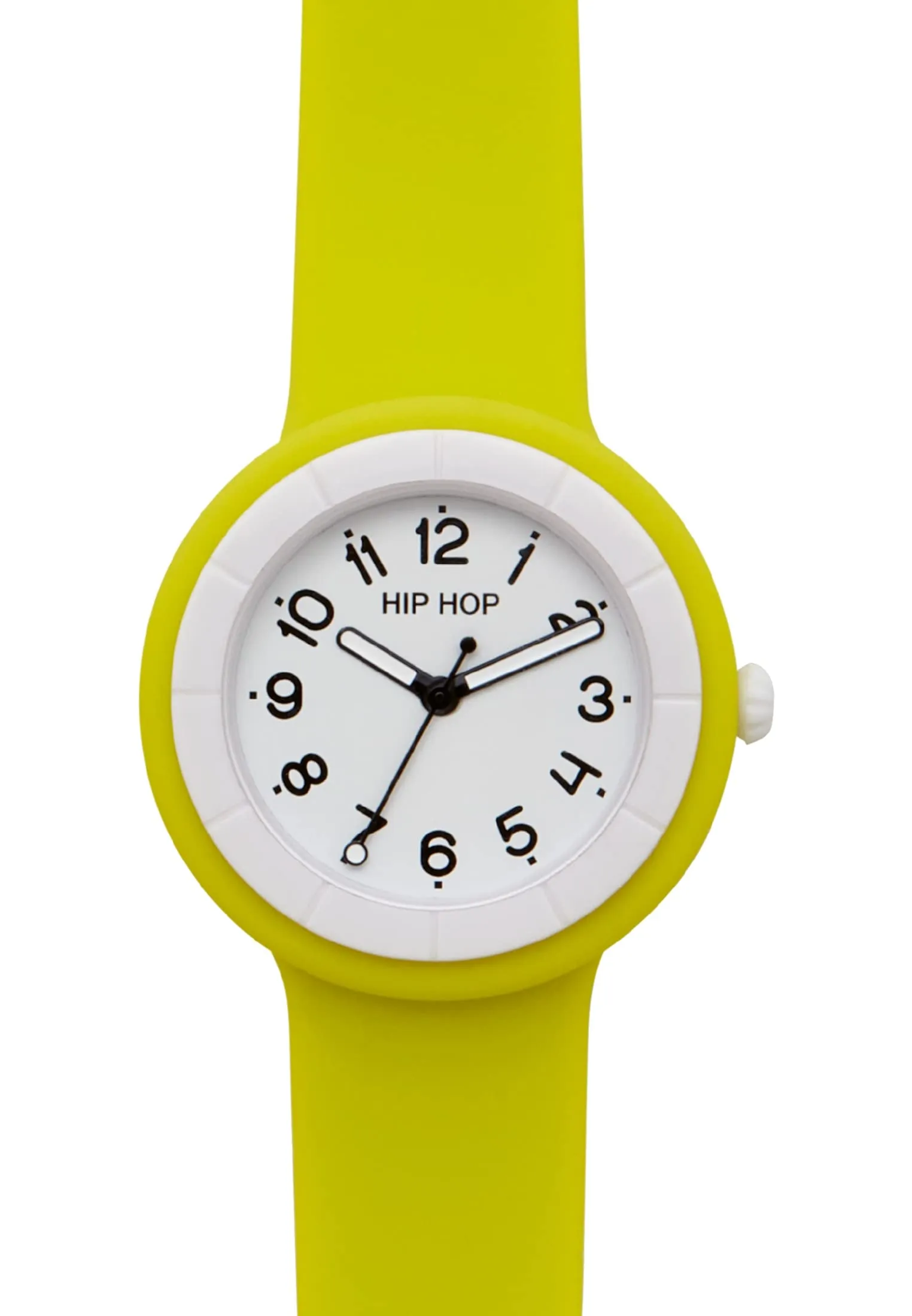 Hip Hop Hero.Dot Orologio Donna Lemonade, Cassa 34 mm, Movimento al Quarzo, Cinturino in Silicone Soft Touch Intercambiabile, Giallo - immagine 2