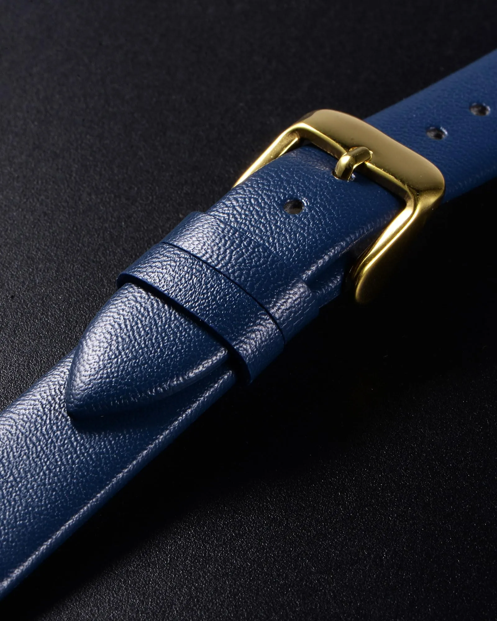 QUARKZMAN Cinturino Orologio in Vero Pelle 20mm, Blu Scuro - immagine 4