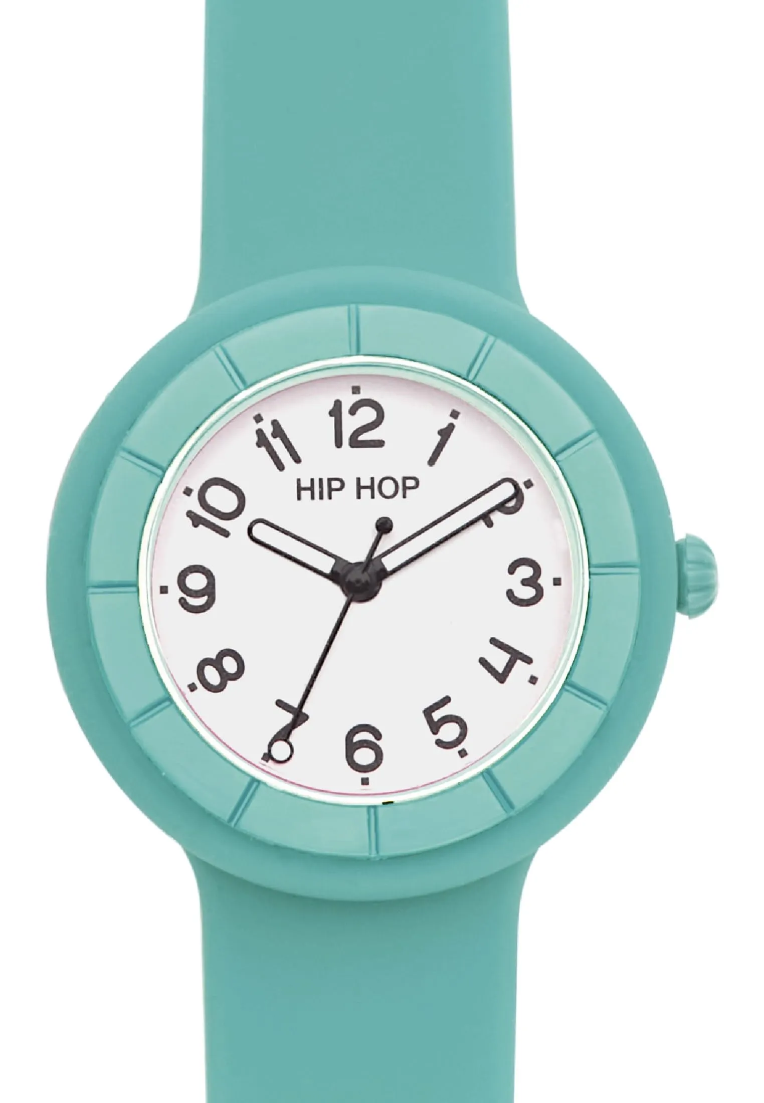 HIP HOP Hero.Dot Orologio Donna Water Wave Verde Acqua, Cassa 34 mm, Cinturino in Silicone Intercambiabile, Movimento al Quarzo - immagine 2