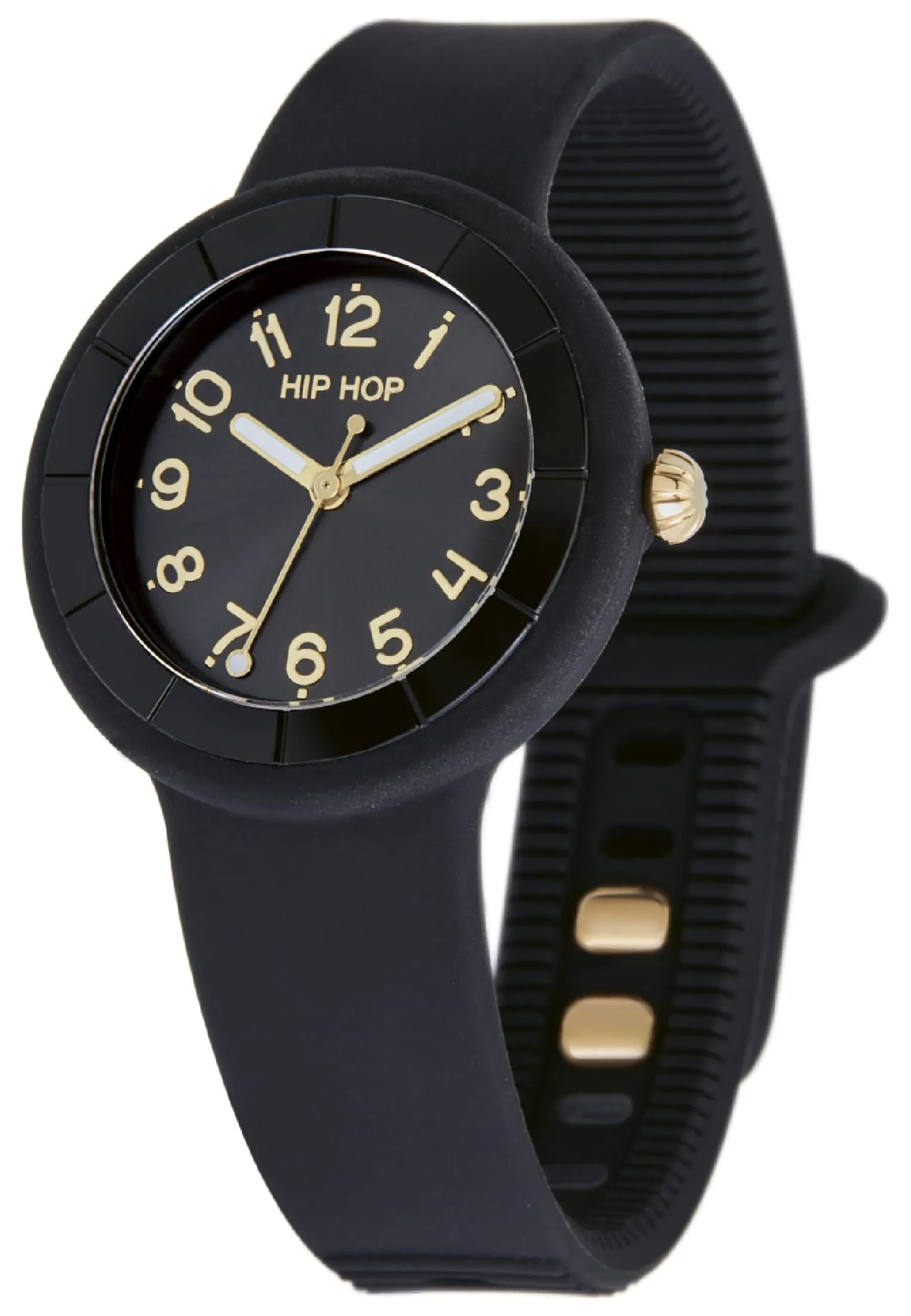 Hip Hop Hero.Dot Orologio Donna in Silicone, Nero, HWU1119 - immagine 3