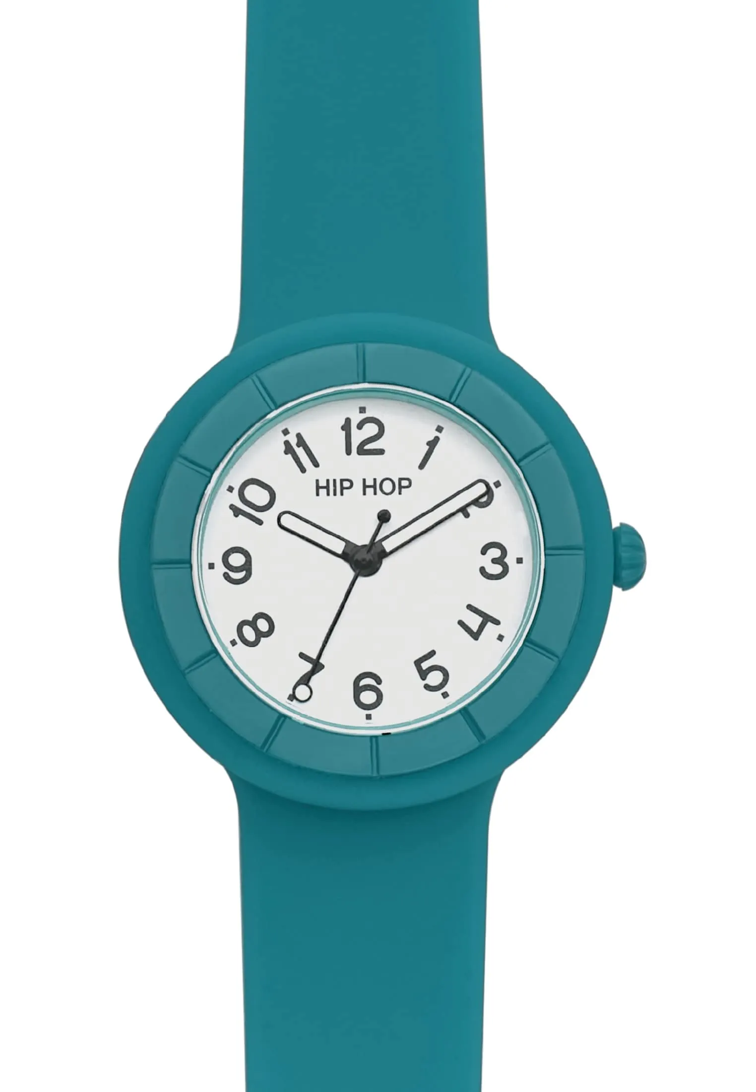 Hip Hop Hero.Dot Orologio Donna Peacock, Cassa 34mm, Cinturino in Silicone Intercambiabile, Verde Petrolio - immagine 2