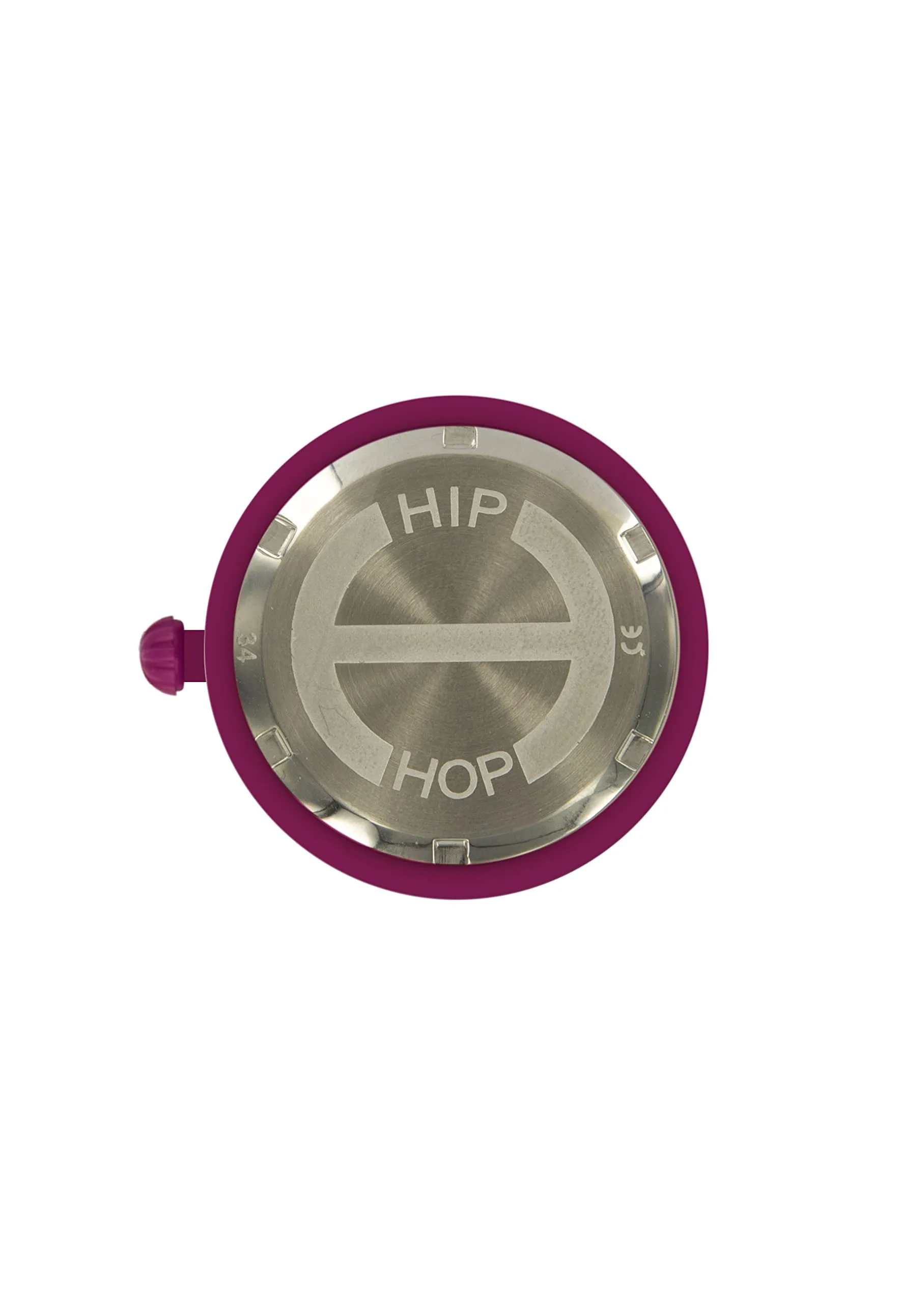 HIP HOP Hero.Dot Orologio Donna Pink Flamengo, Cinturino in Silicone Intercambiabile, Cassa 34 mm, Movimento al Quarzo, Color Fucsia - immagine 4