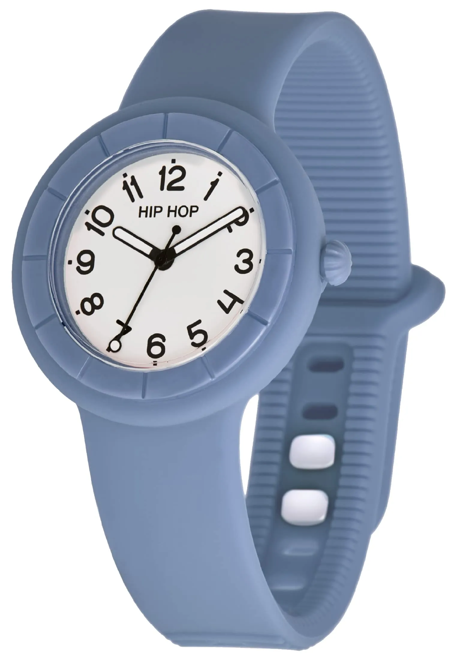 HIP HOP Hero.Dot Orologio Donna Flight of Fantasy, Cassa 34 mm, Cinturino in Silicone Intercambiabile, Movimento al Quarzo, Indaco - immagine 3