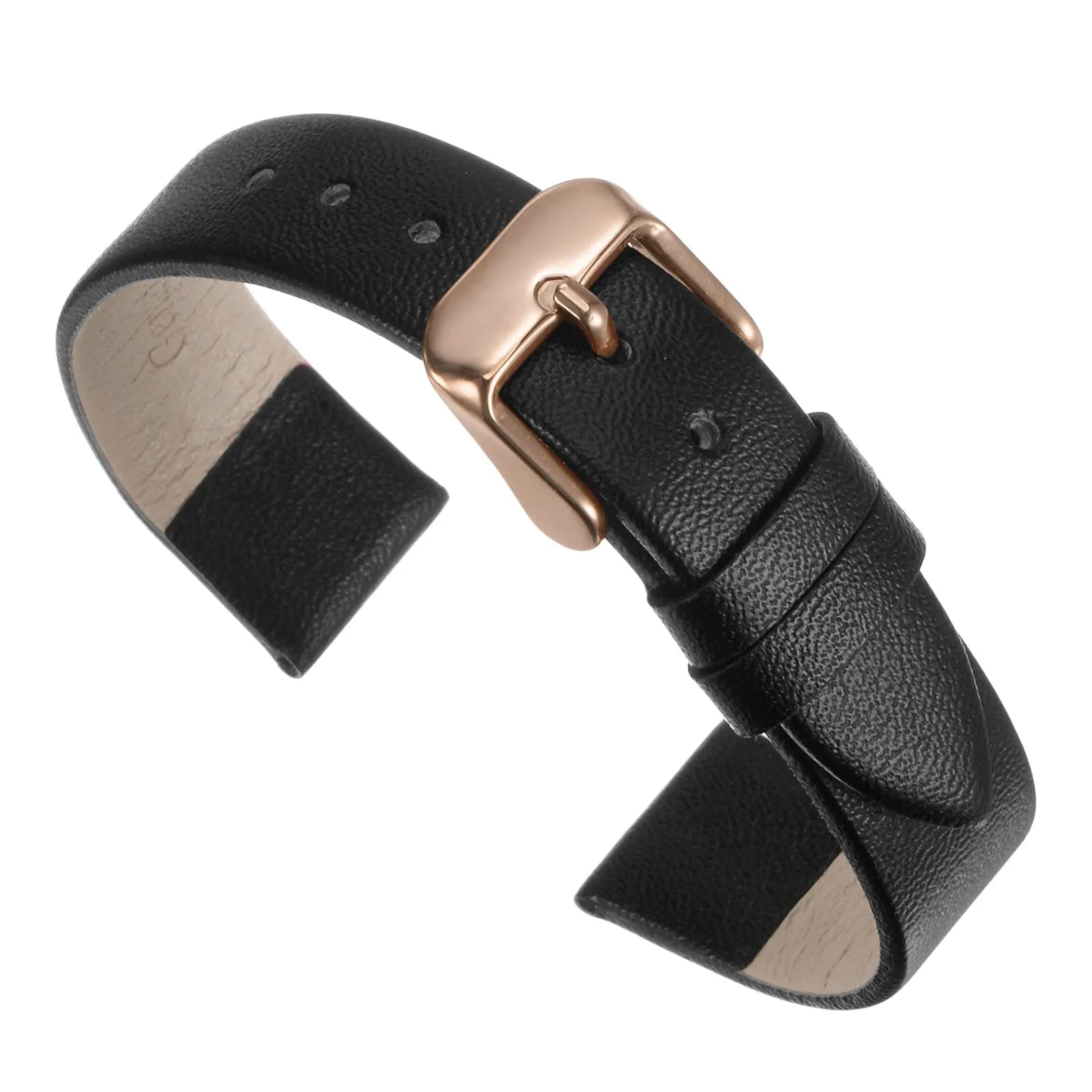 QUARKZMAN Cinturino Orologio in Vera Pelle Nero 22mm - immagine 1