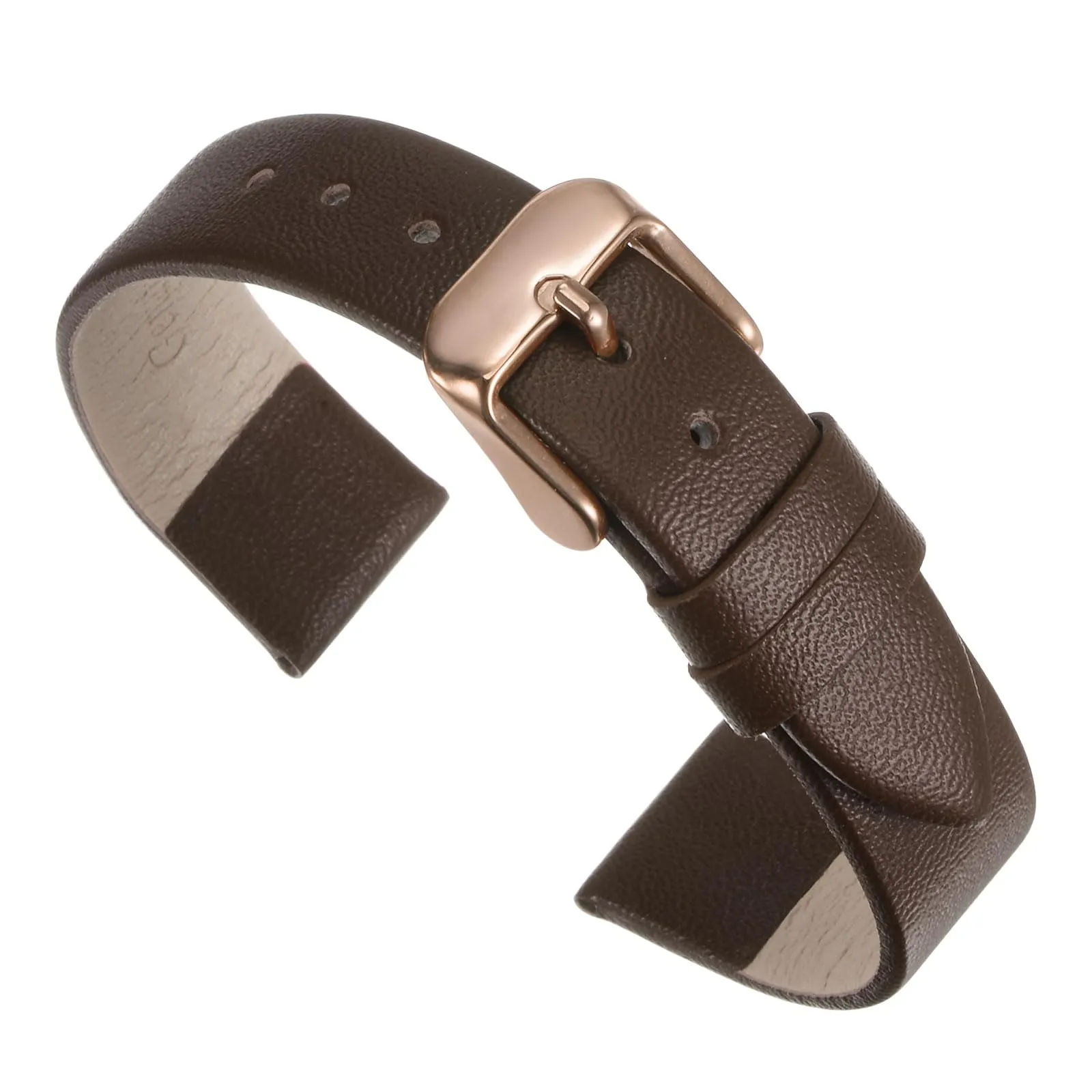 QUARKZMAN Cinturino Orologio in Vera Pelle Marrone Scuro 22mm - immagine 1