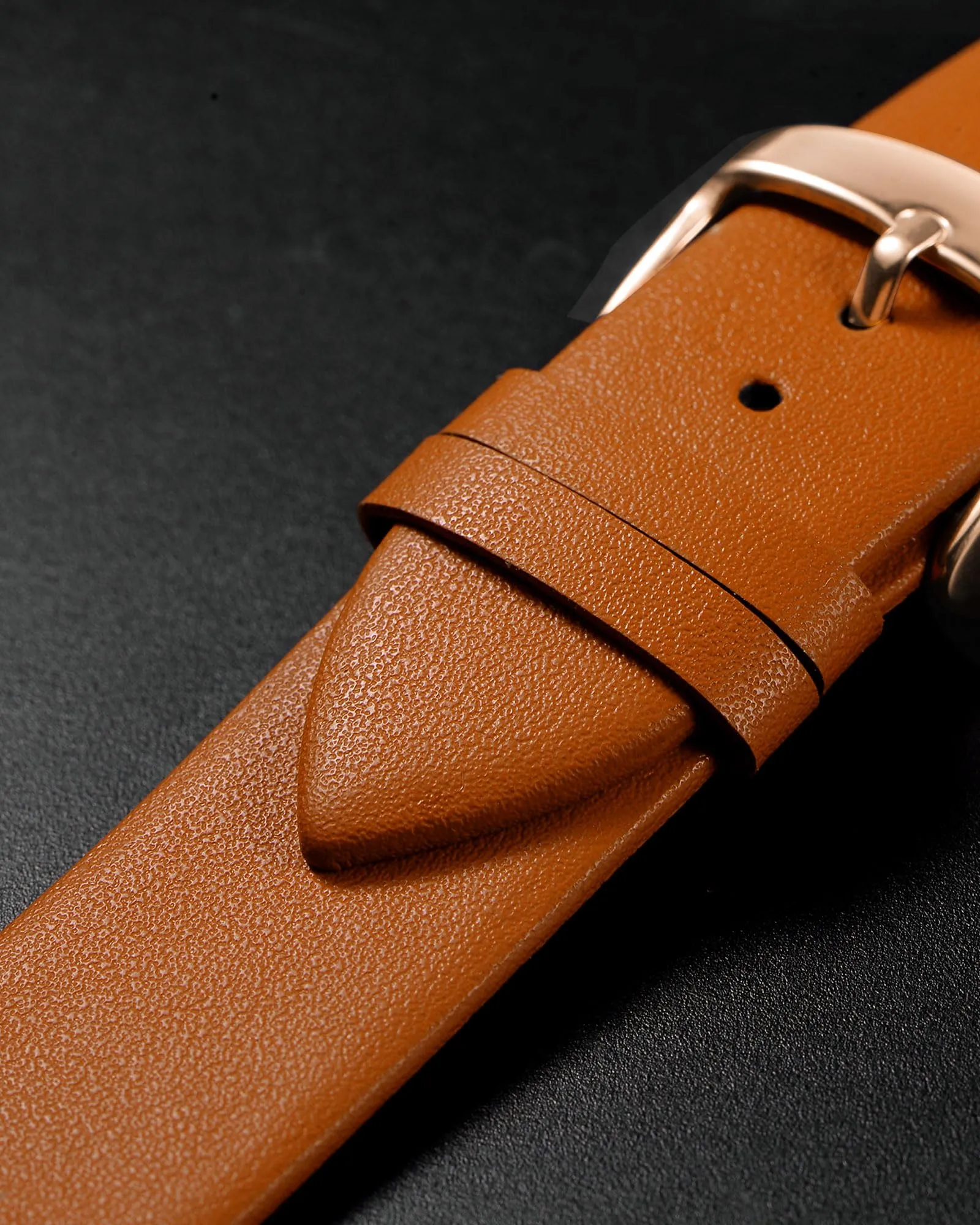 QUARKZMAN Cinturino Orologio in Vera Pelle Marrone 22mm - immagine 4