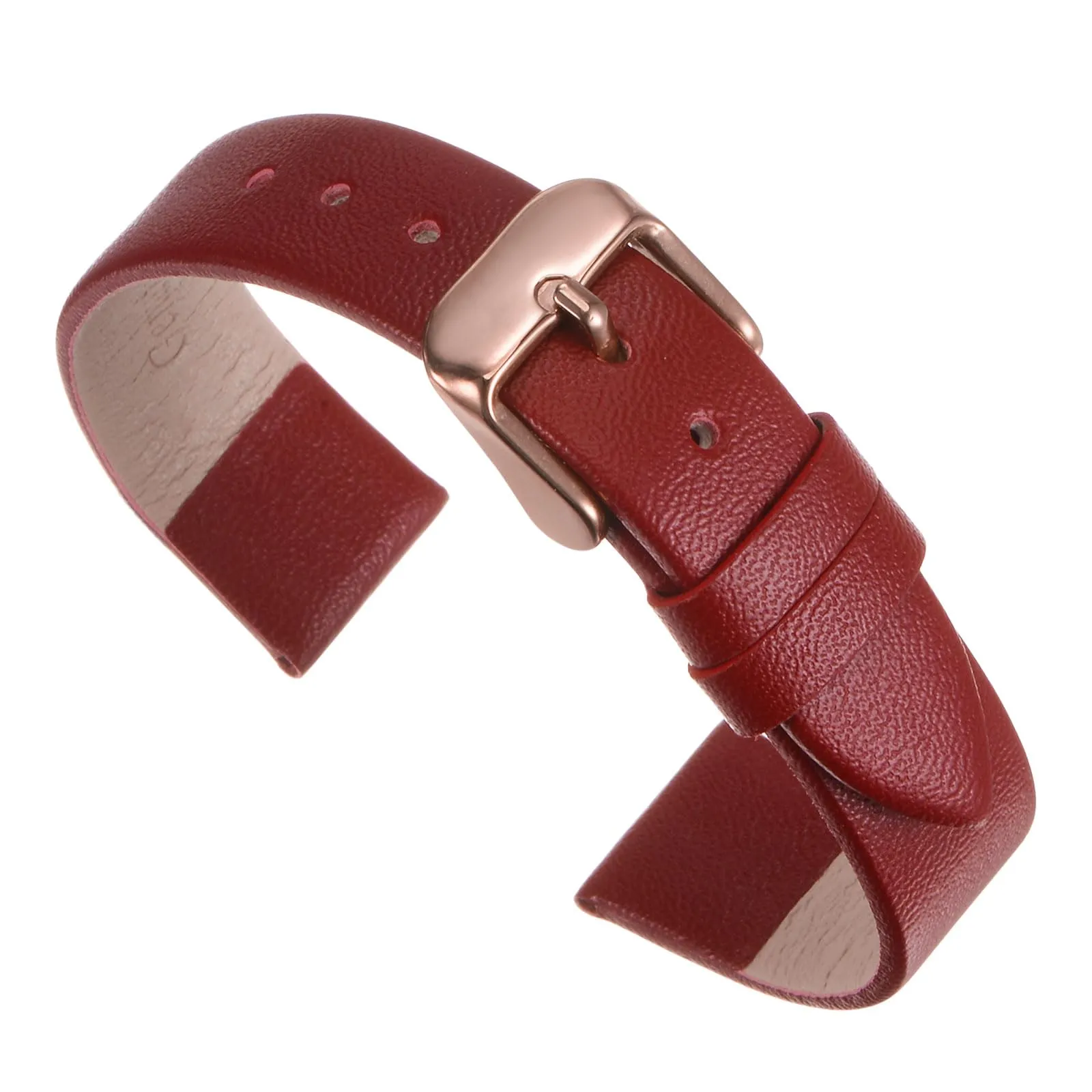 QUARKZMAN Cinturino Orologio in Vero Pelle Rosso 22mm - immagine 1