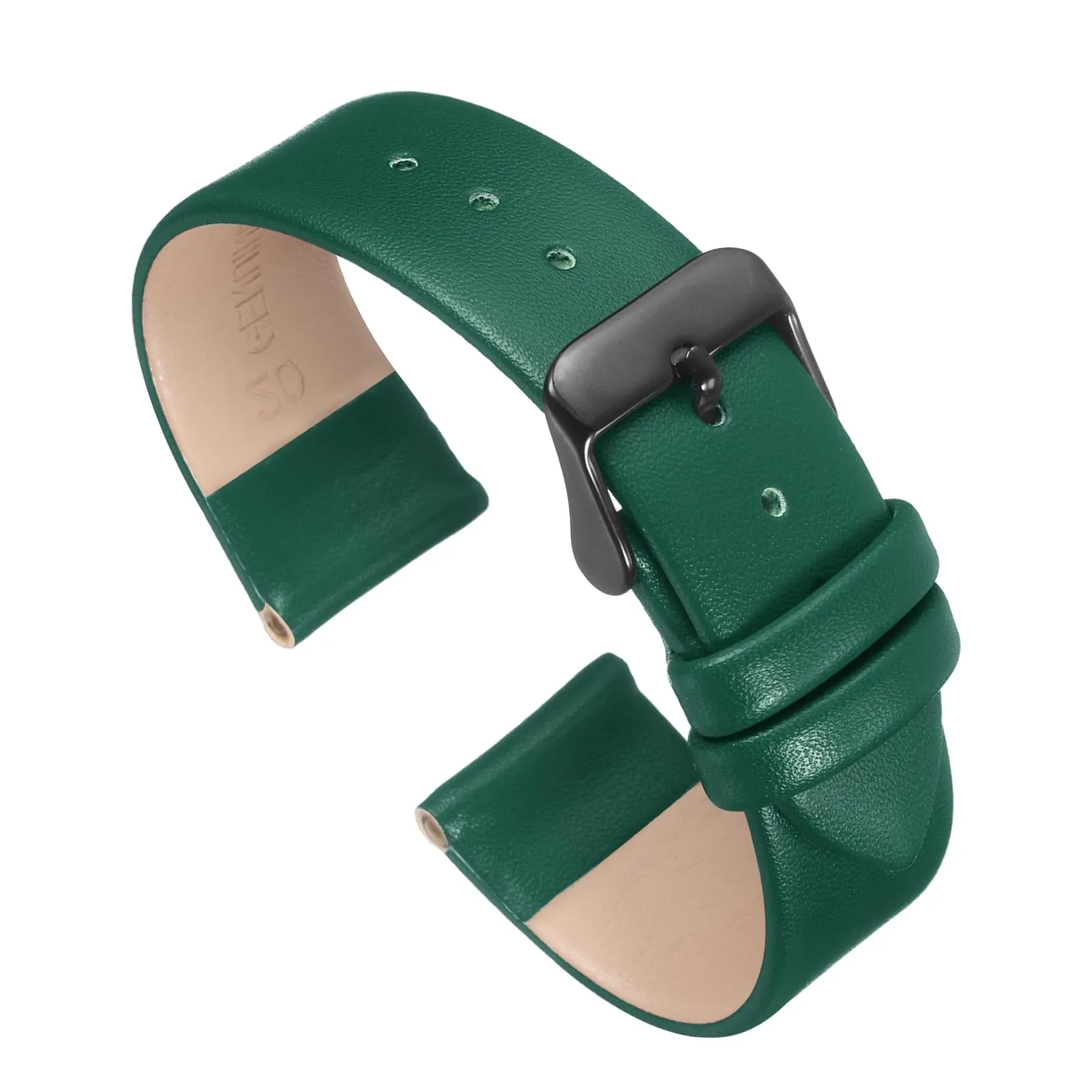 QUARKZMAN Cinturino in Pelle Verde 20mm - immagine 1