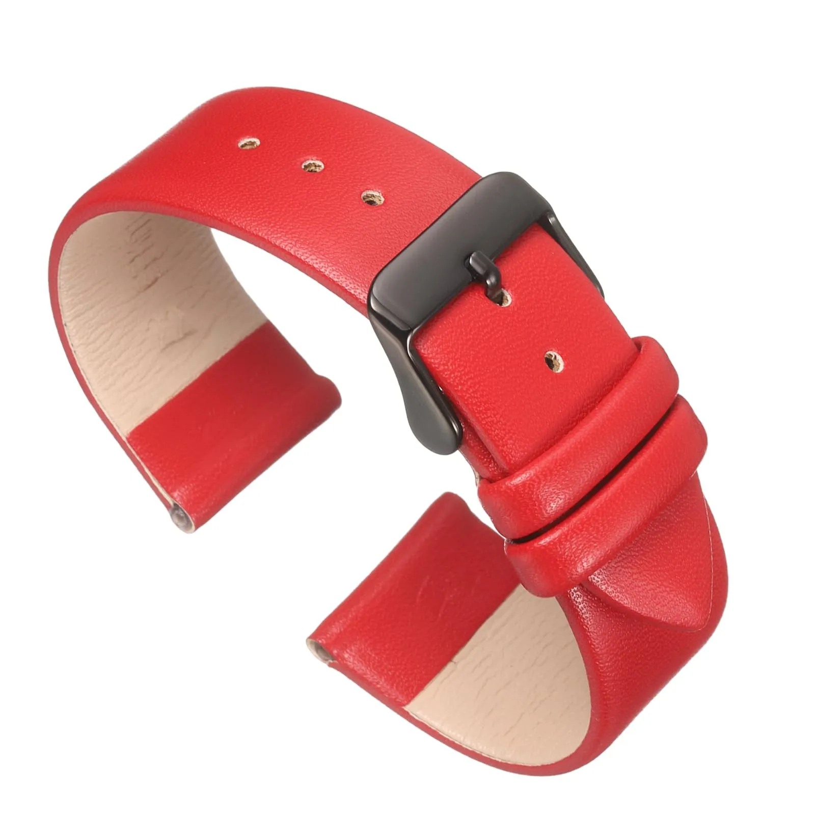 QUARKZMAN Cinturino in Pelle Rossa 22mm - immagine 1