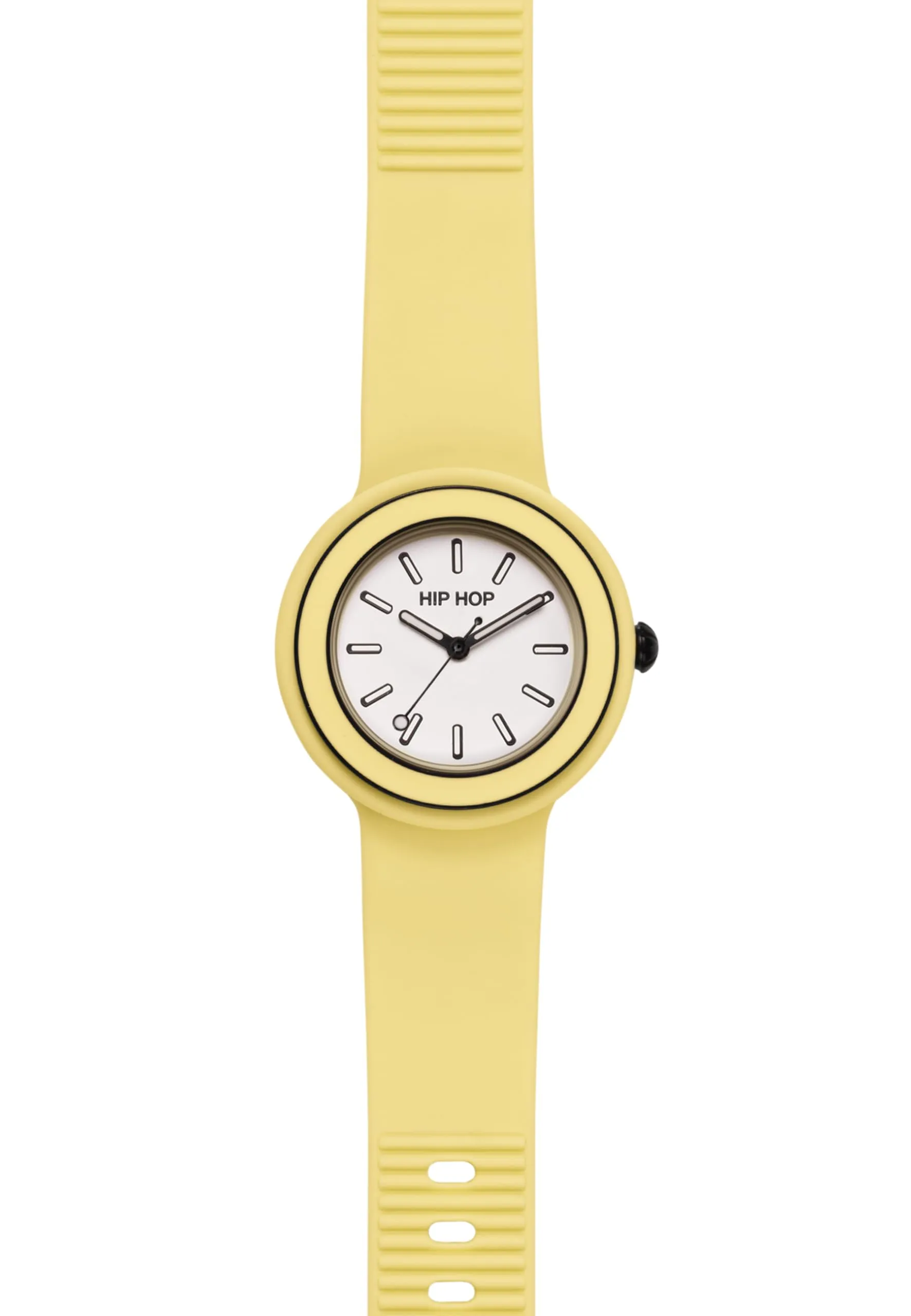 HIP HOP Hero.DOT Bezel Orologio Donna, Quadrante Sketch, Cinturino in Silicone Giallo, Cassa 34 mm, HWU1278 - immagine 2