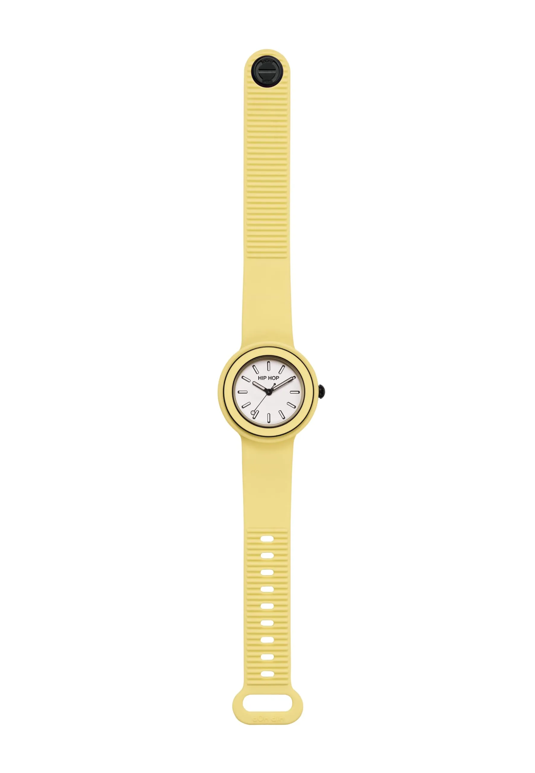HIP HOP Hero.DOT Bezel Orologio Donna, Quadrante Sketch, Cinturino in Silicone Giallo, Cassa 34 mm, HWU1278 - immagine 3