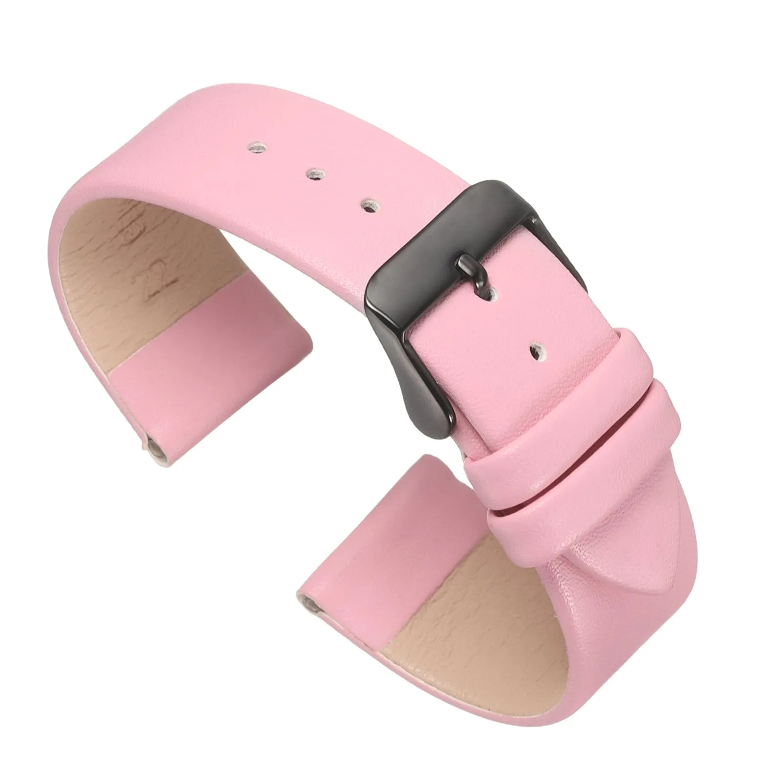 QUARKZMAN Cinturino in Vero Pelle Rosa 22mm - immagine 1
