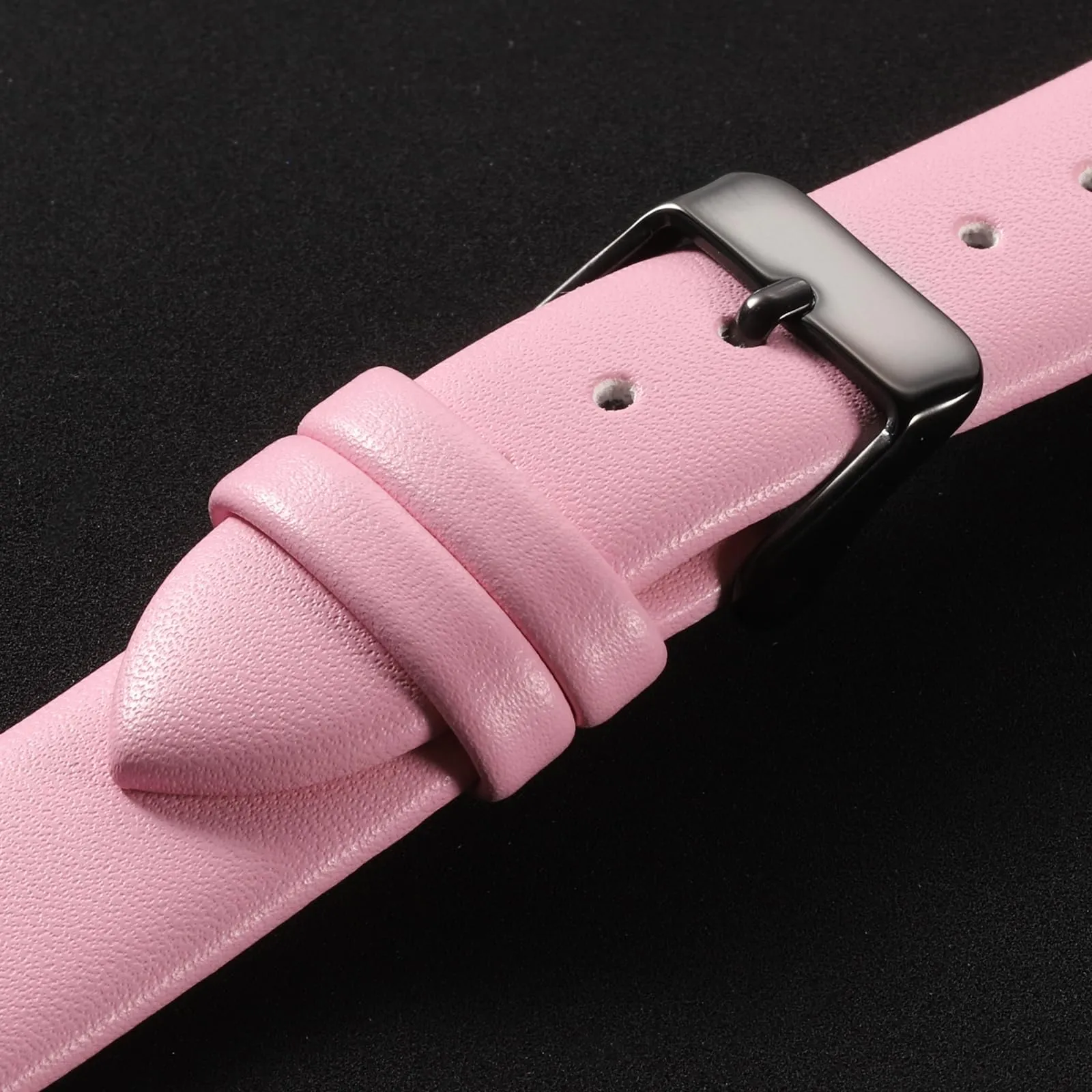 QUARKZMAN Cinturino in Vero Pelle Rosa 22mm - immagine 4