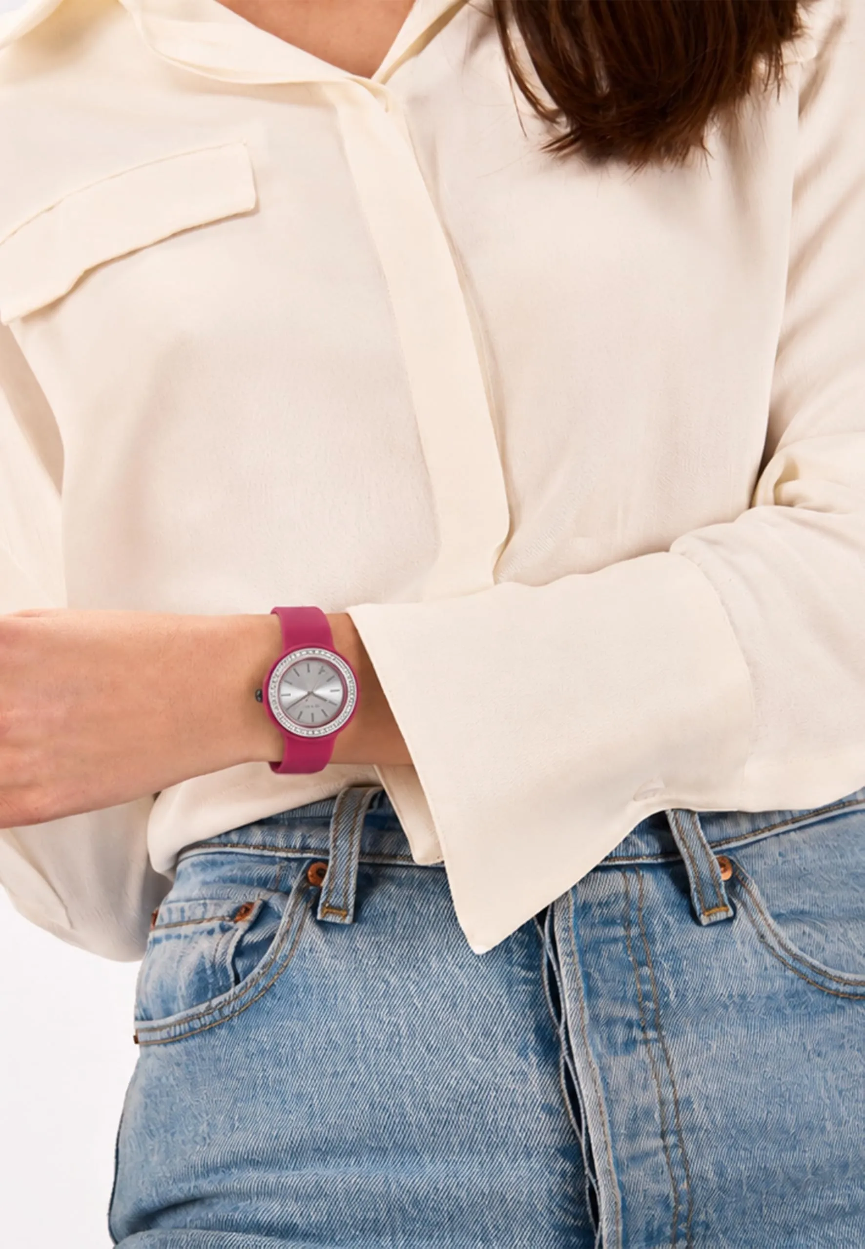 HIP HOP Orologio Donna HWU1342 Bracciale in Silicone Cassa 34 mm - immagine 4