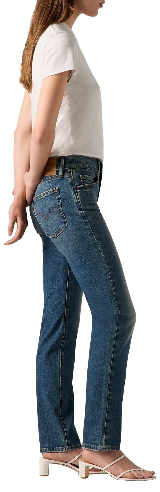 Levi's 724 High Rise Straight Jeans Donna Ankle Time 27W / 28L - immagine 2