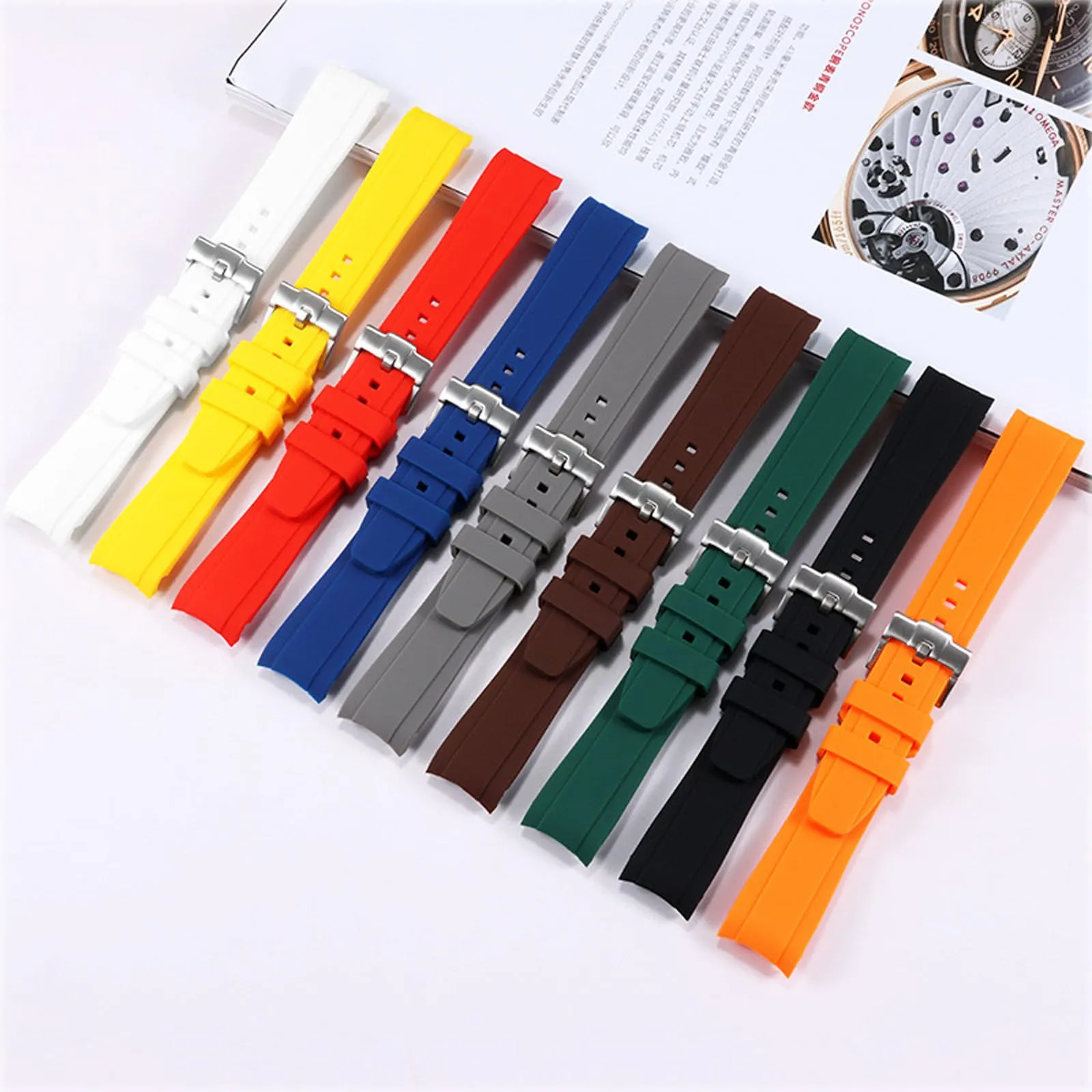 Niziruoup Cinturino in Silicone 20mm per Omega x Swatch Moonswatch Speedmaster - immagine 6