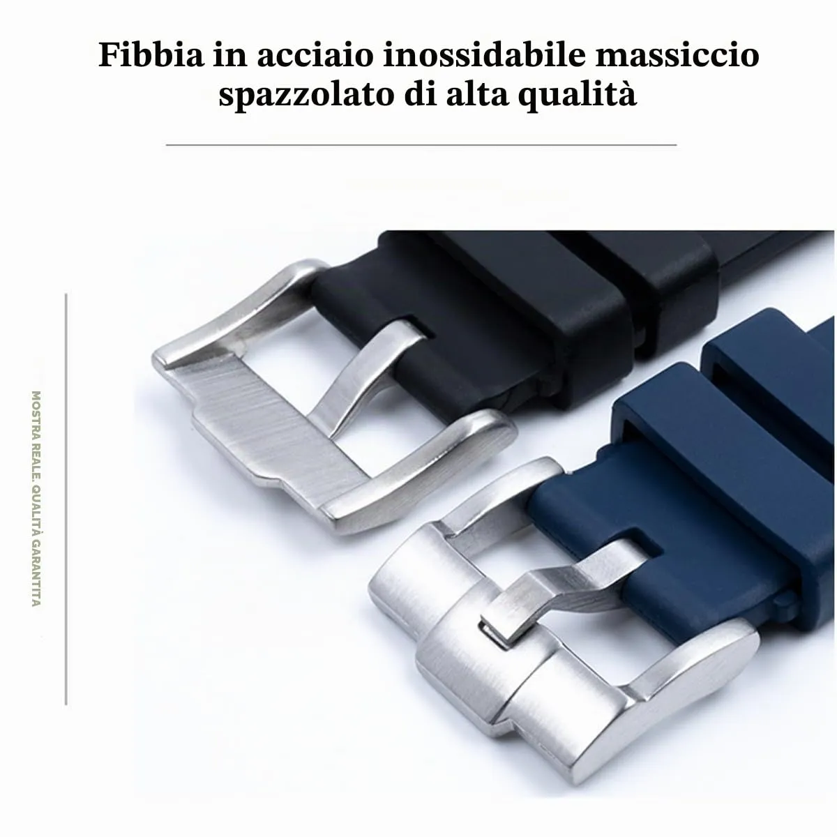 Niziruoup Cinturino in Silicone 22mm Curva per SmartWatch e Rolex - immagine 3