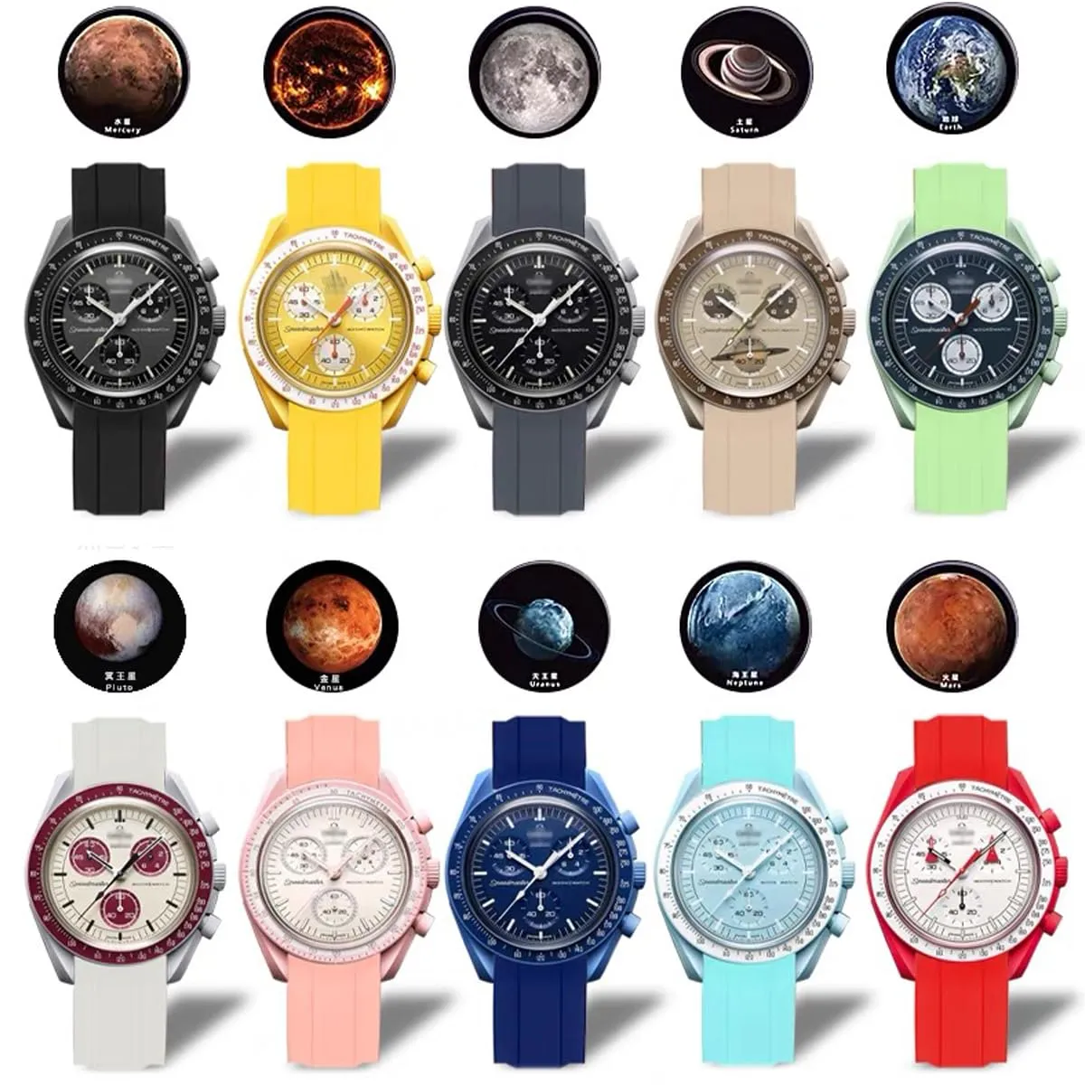 Niziruoup Cinturino in Silicone 22mm Curva per SmartWatch e Rolex - immagine 7