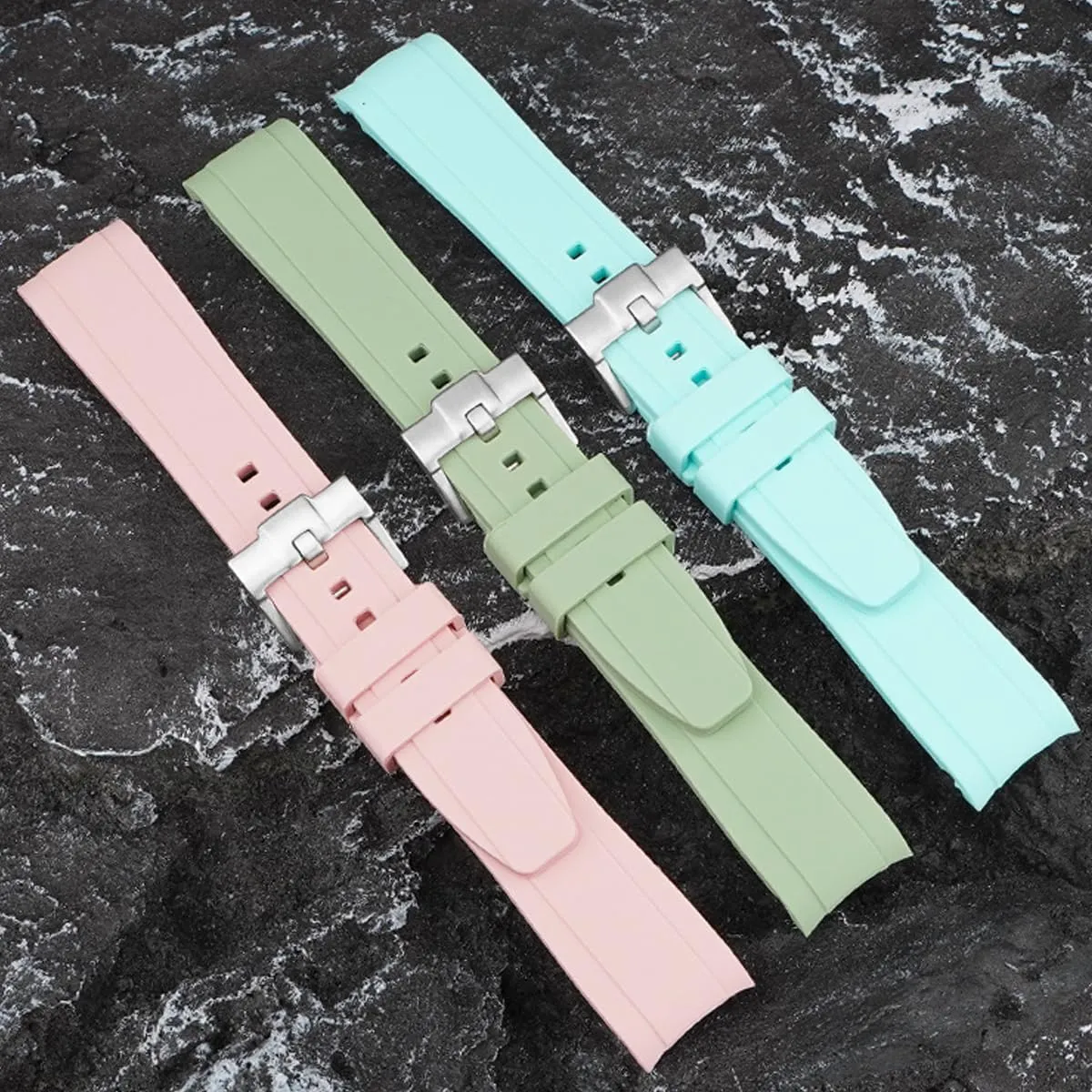 Niziruoup Cinturino Orologio in Silicone Gomma Curve 22mm - immagine 5