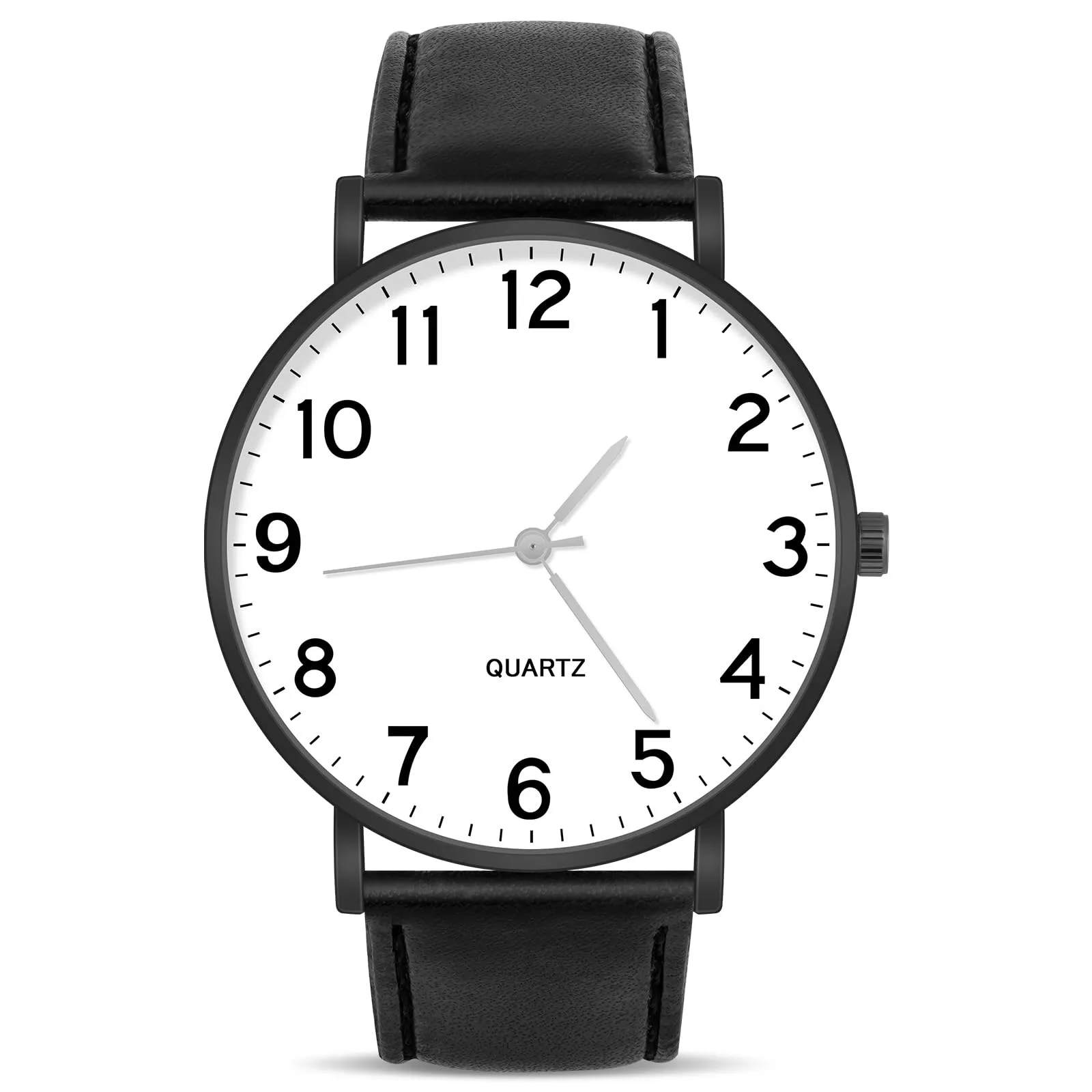 OFFCUP Orologio da Uomo al Quarzo Analogico Classico, Quadrante Nero - immagine 1