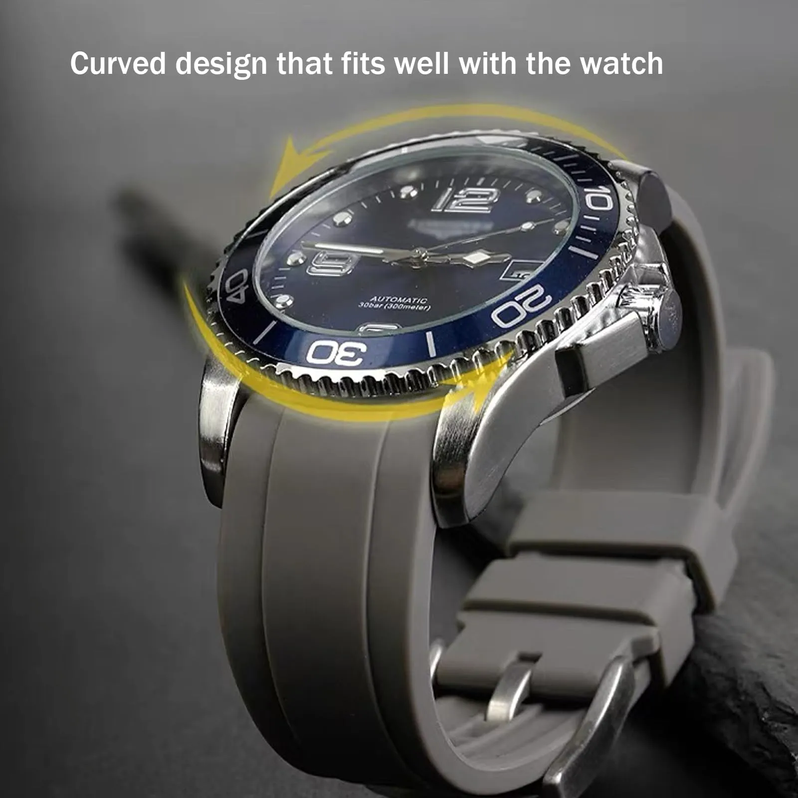 Niziruoup Cinturino Orologio in Silicone 20mm per Omega x Swatch Moonswatch - immagine 5