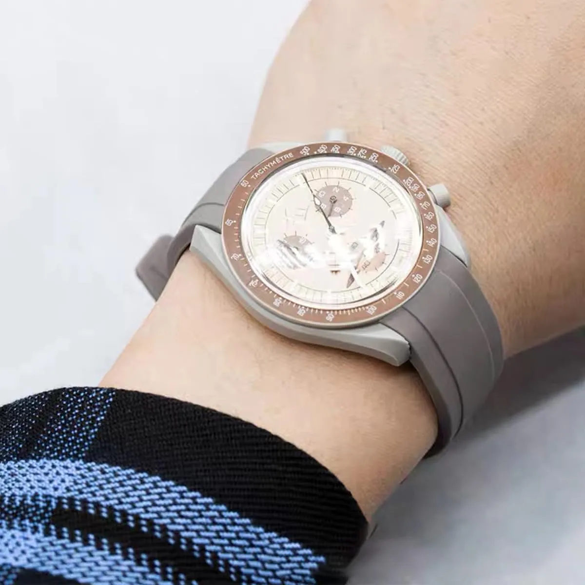 Niziruoup Cinturino Orologio in Silicone 20mm per Omega x Swatch Moonswatch - immagine 7