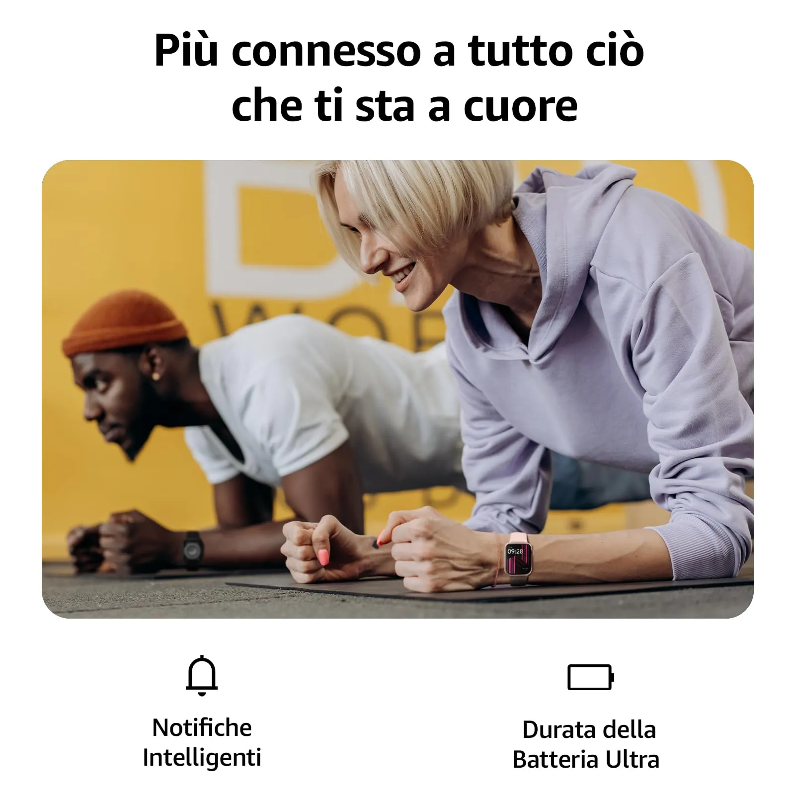 AcclaFit Smartwatch 1.85" per Uomo e Donna, Chiamate Bluetooth, 113 Modalità Sportive, Contapassi, SpO2, Monitoraggio Sonno e Frequenza Cardiaca, IP68 per iOS e Android - immagine 2