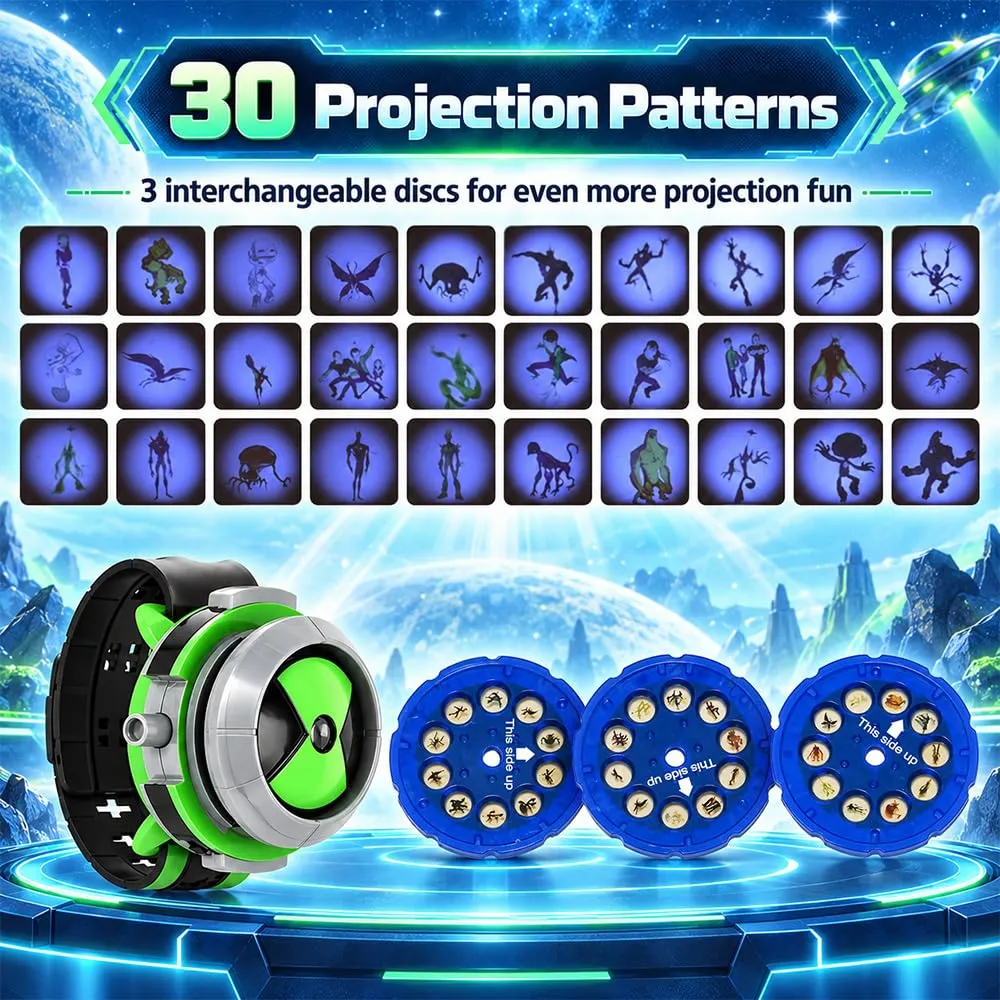 SGZIOO Orologio Proiettore Ben Ten Omnitrix, 30 Immagini - immagine 2
