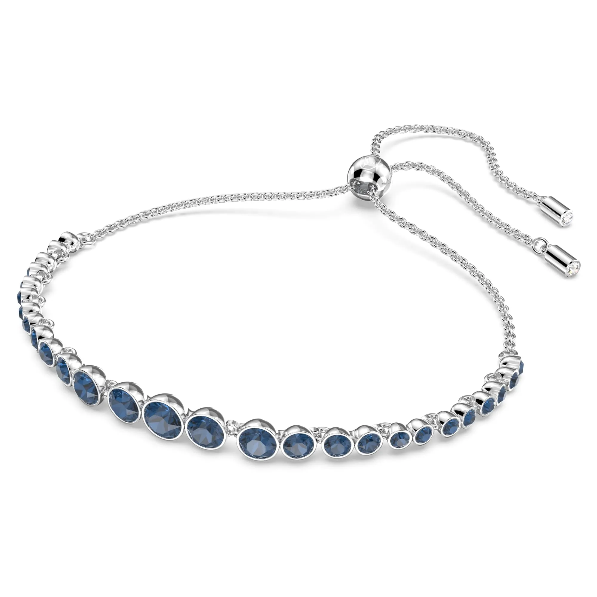 Swarovski Imber Emily Braccialetto, Cristalli Blu, Placcato Rodio - immagine 2